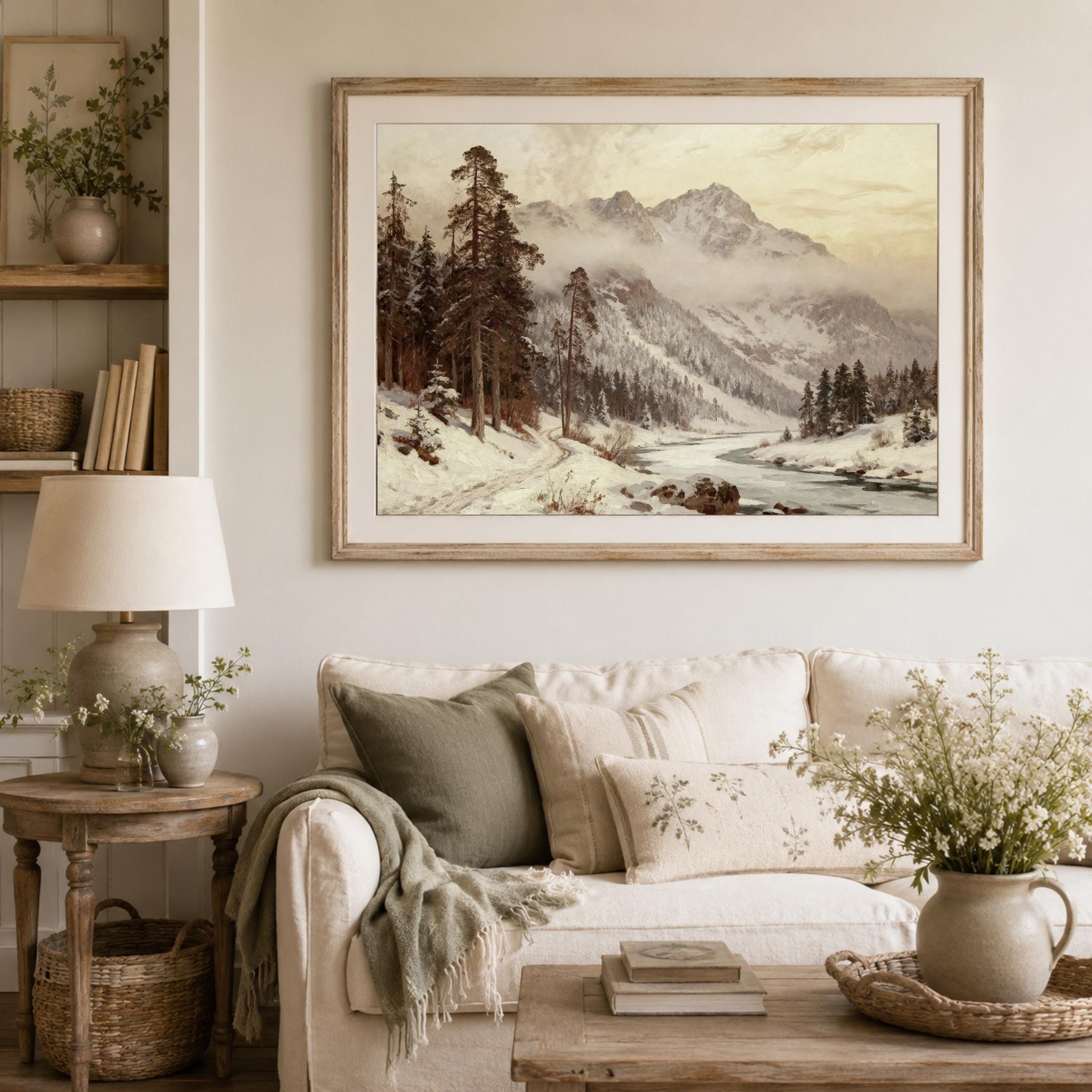 Alpine River through the Snowy Pines — image 7