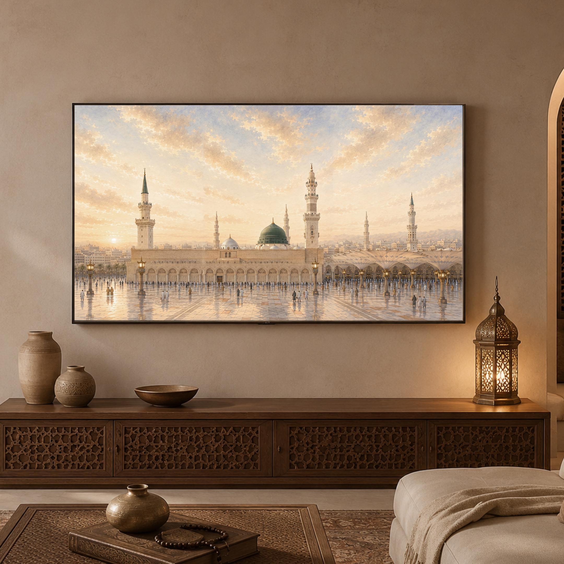Medina Mosque Frame TV Art | Islamic Inspired Samsung The Frame 4K Instant Download — image 6
