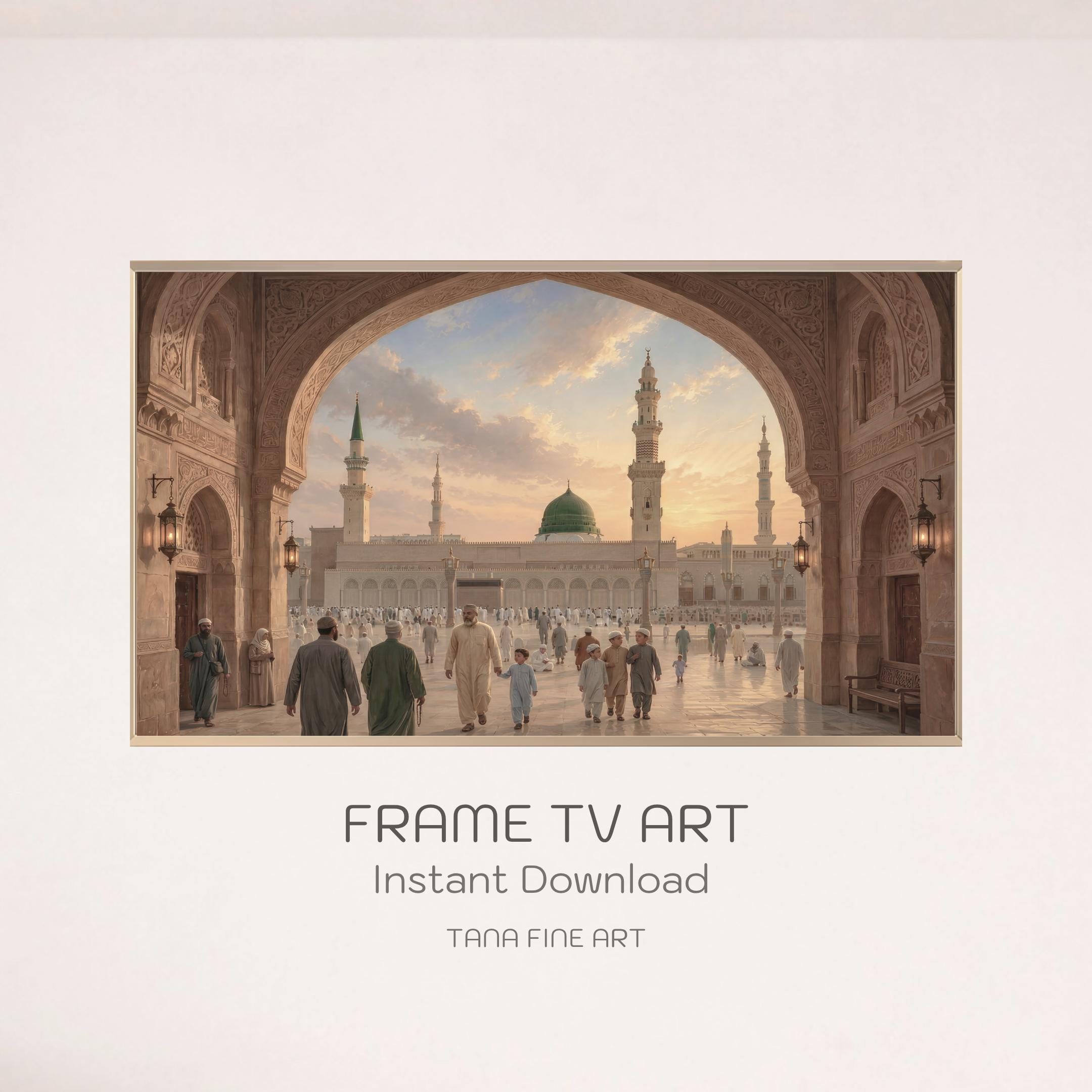 Islamic Medina TV Art , Masjid Inspired Art, Samsung The Frame (Digital Download)