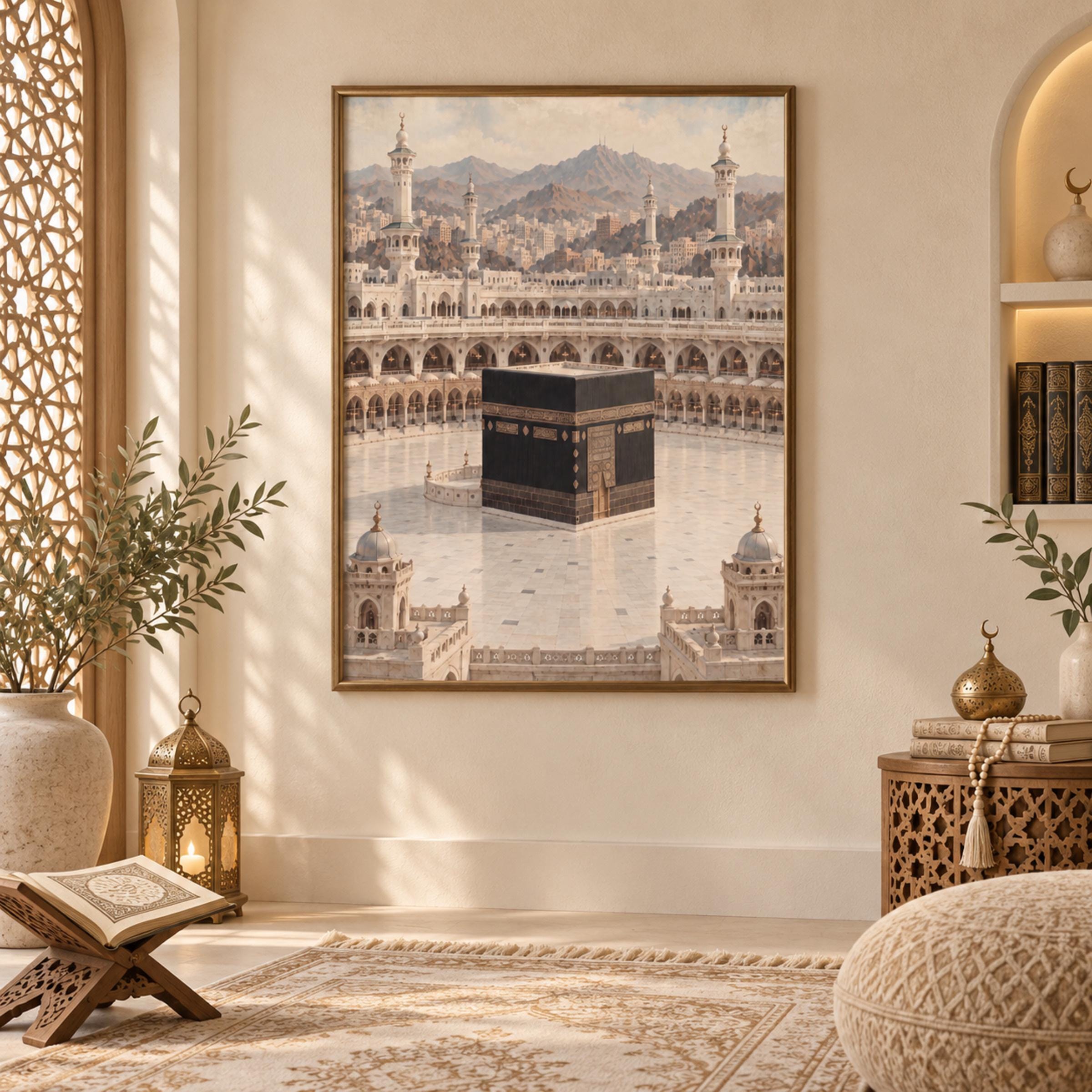 The Kaaba beneath the Mountain Horizon — image 3