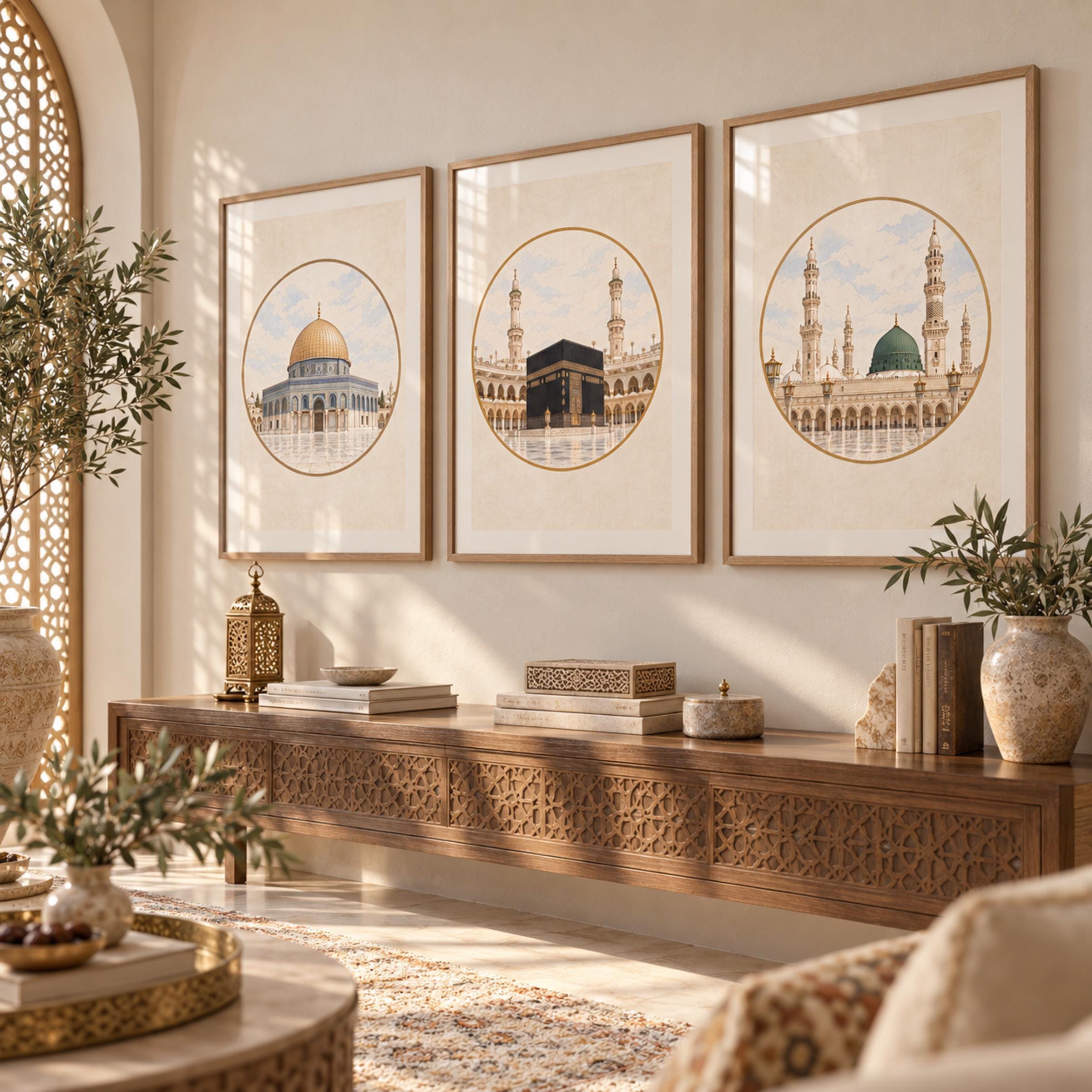 Islamic Landmark Medallions — Set of 3 — image 5