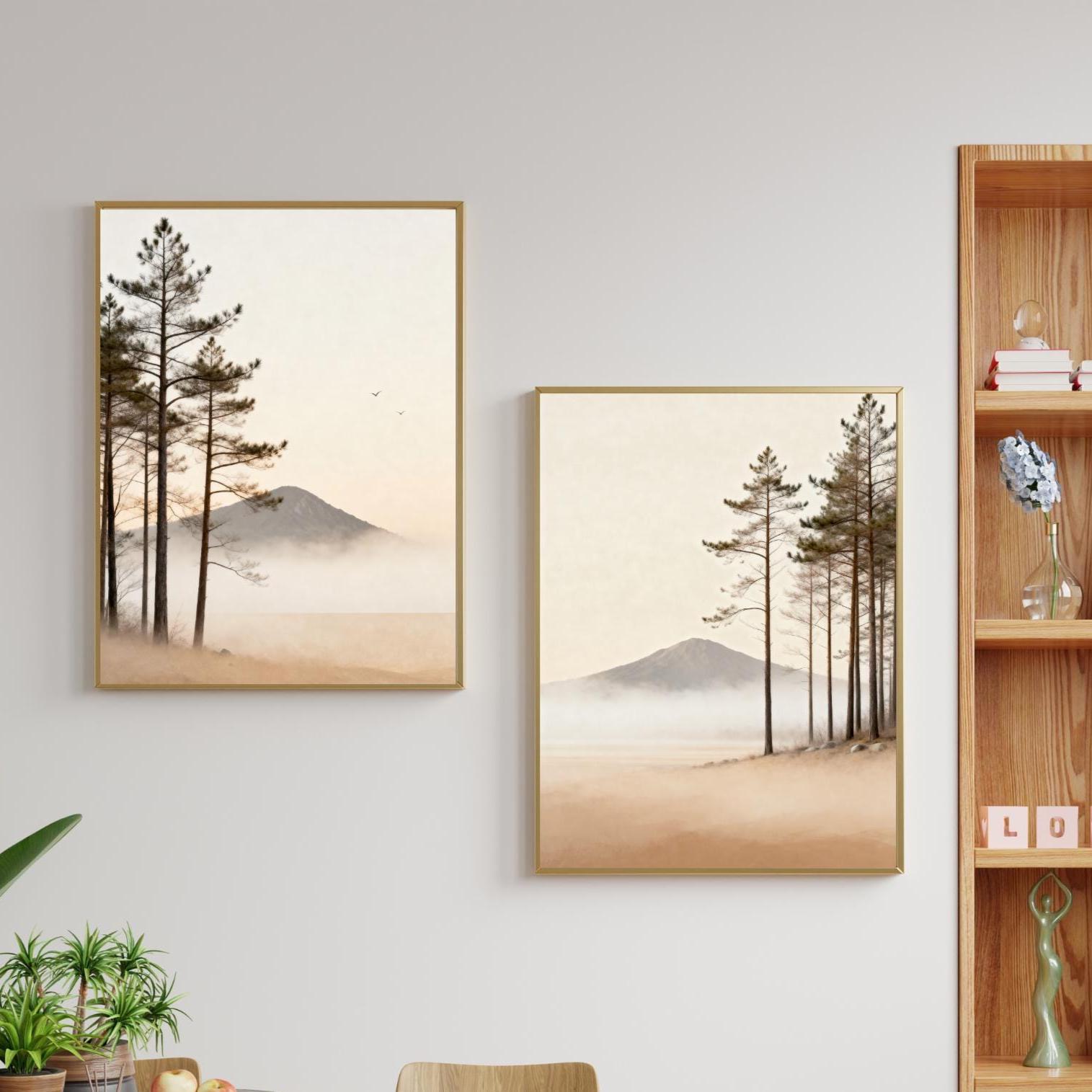 Misty Pines & Mountains — Set of 2 — image 9