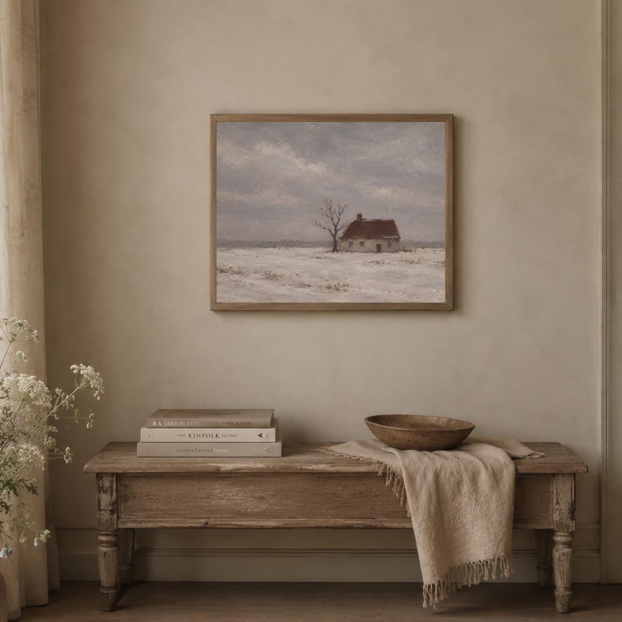 Small Cottage beneath a Winter Sky — image 8