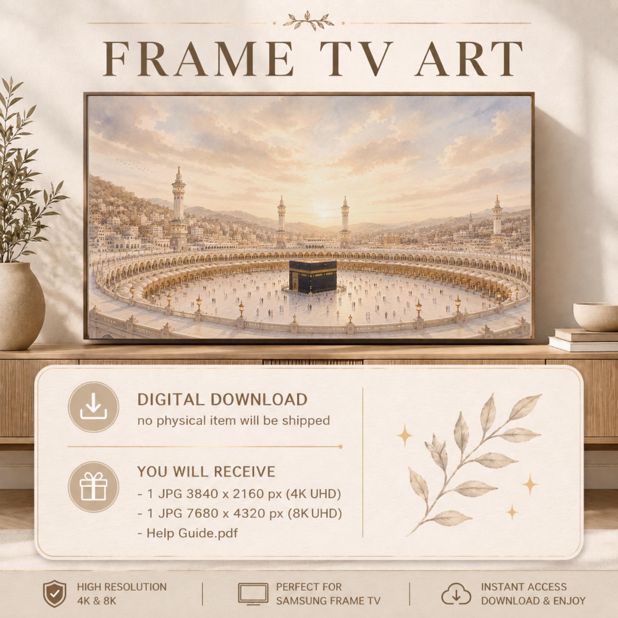 Kaaba TV Art | Islamic Mecca Inspired Art | Samsung The Frame 4K Digital Download — image 3