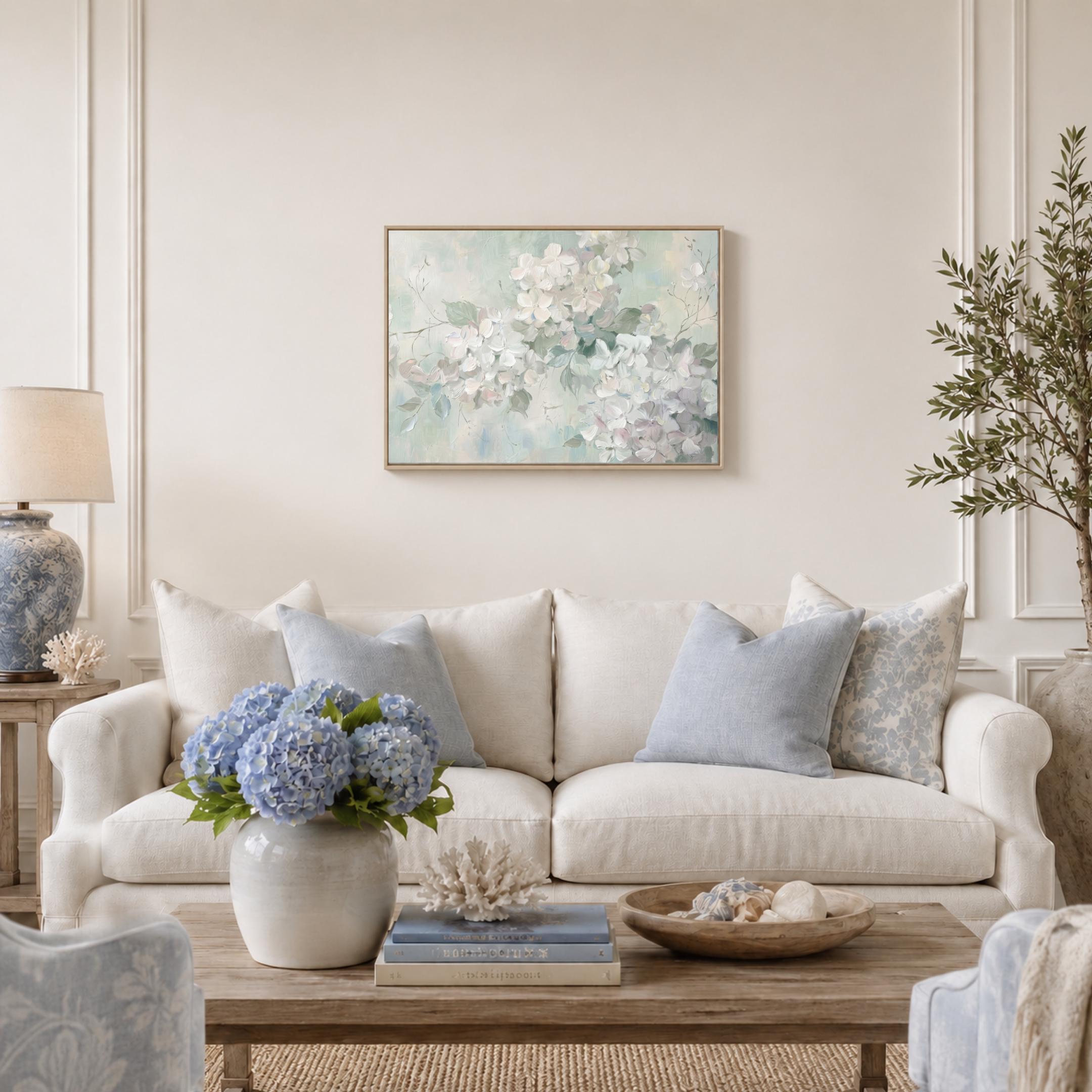 Hydrangea Wall Art Printable | Neutral Floral Print | Cottage Decor (Digital Download) — image 10