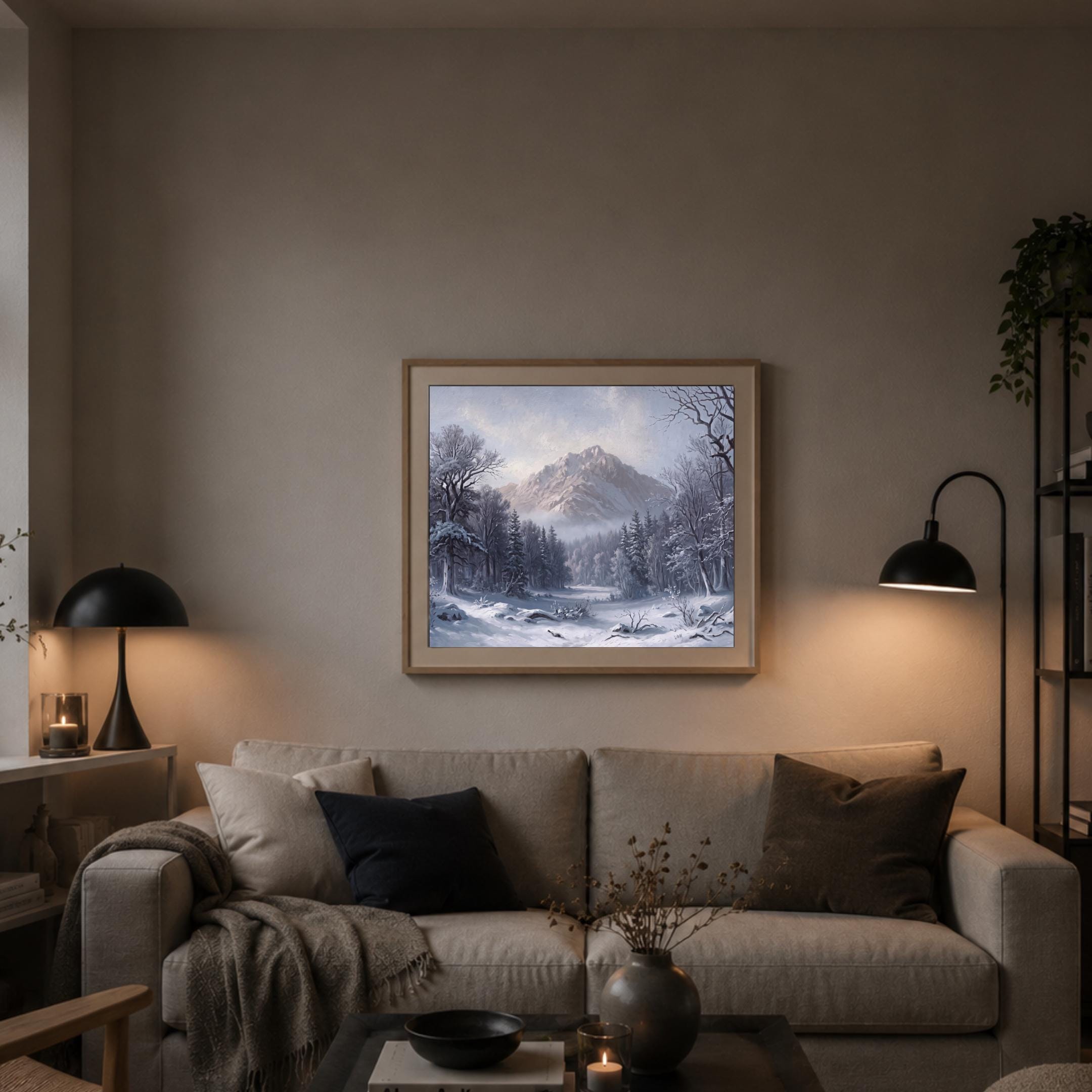 Frosted Forest below a Winter Peak — image 7