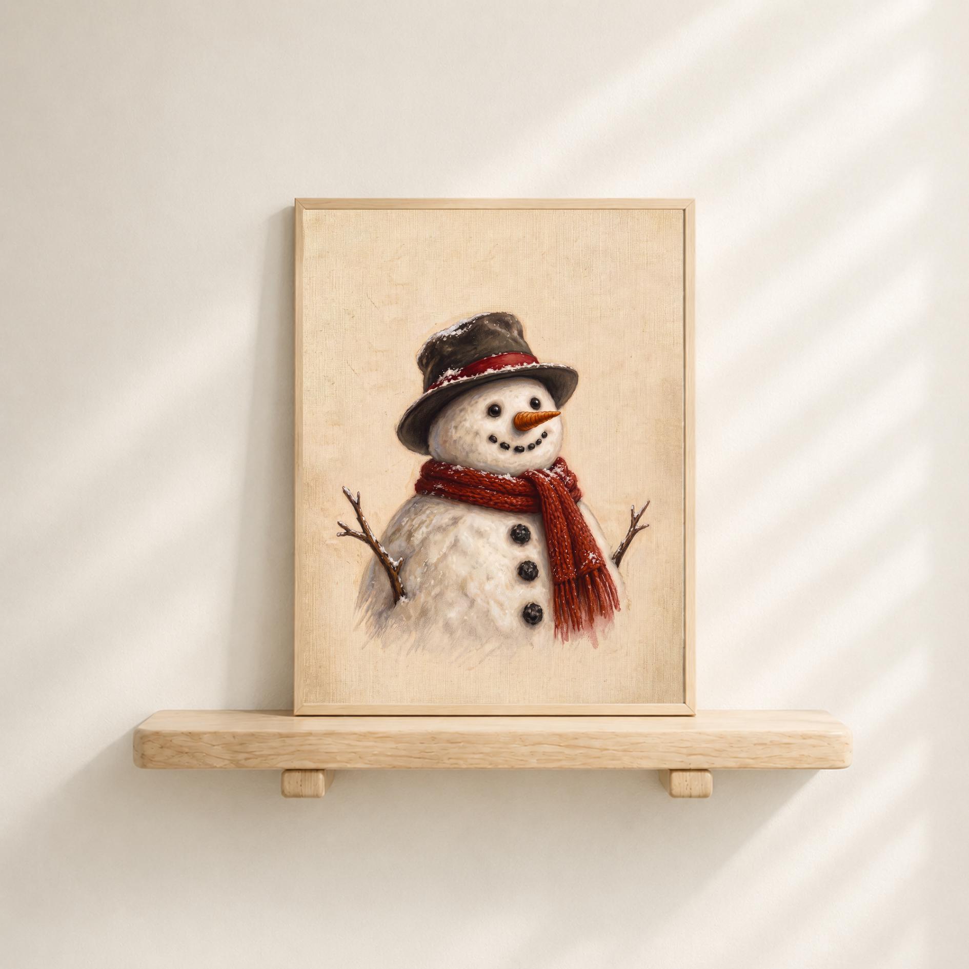 Snowman in a Red Scarf — image 8
