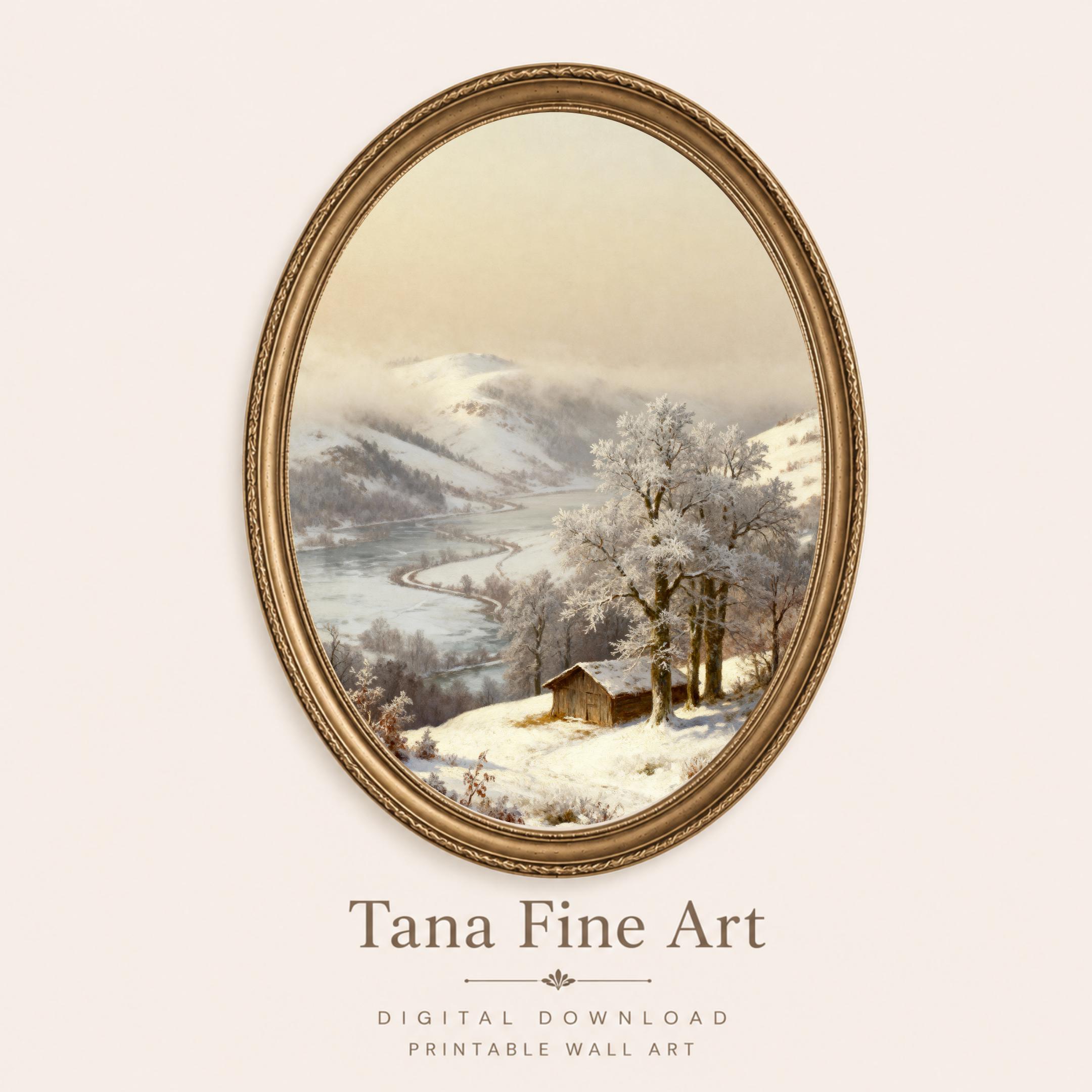 Cabin in the Golden Winter Valley — image 6