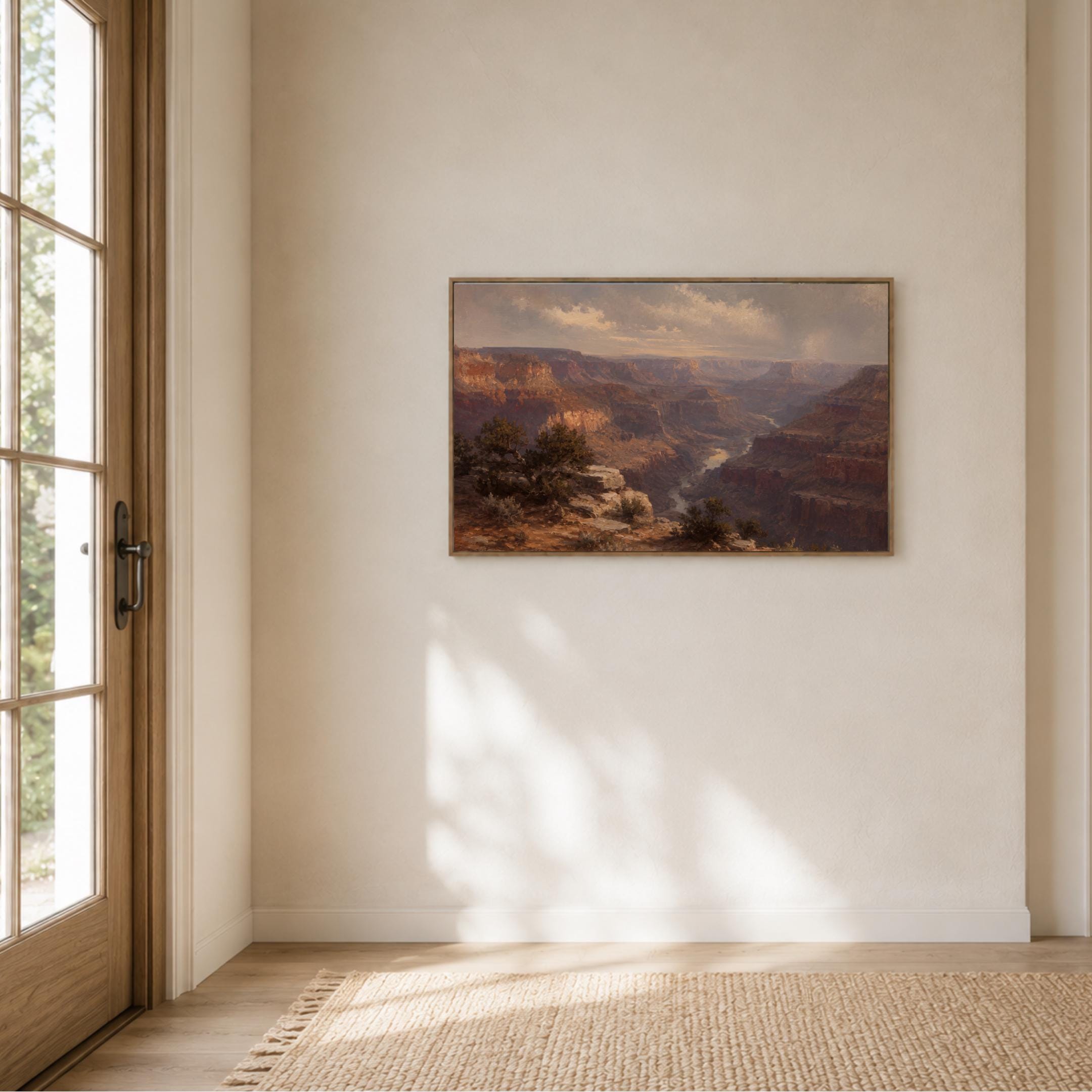 Canyon Landscape Wall Art | Moody Southwest Desert Print | Vintage Grand Canyon Inspired Digital Download — image 7