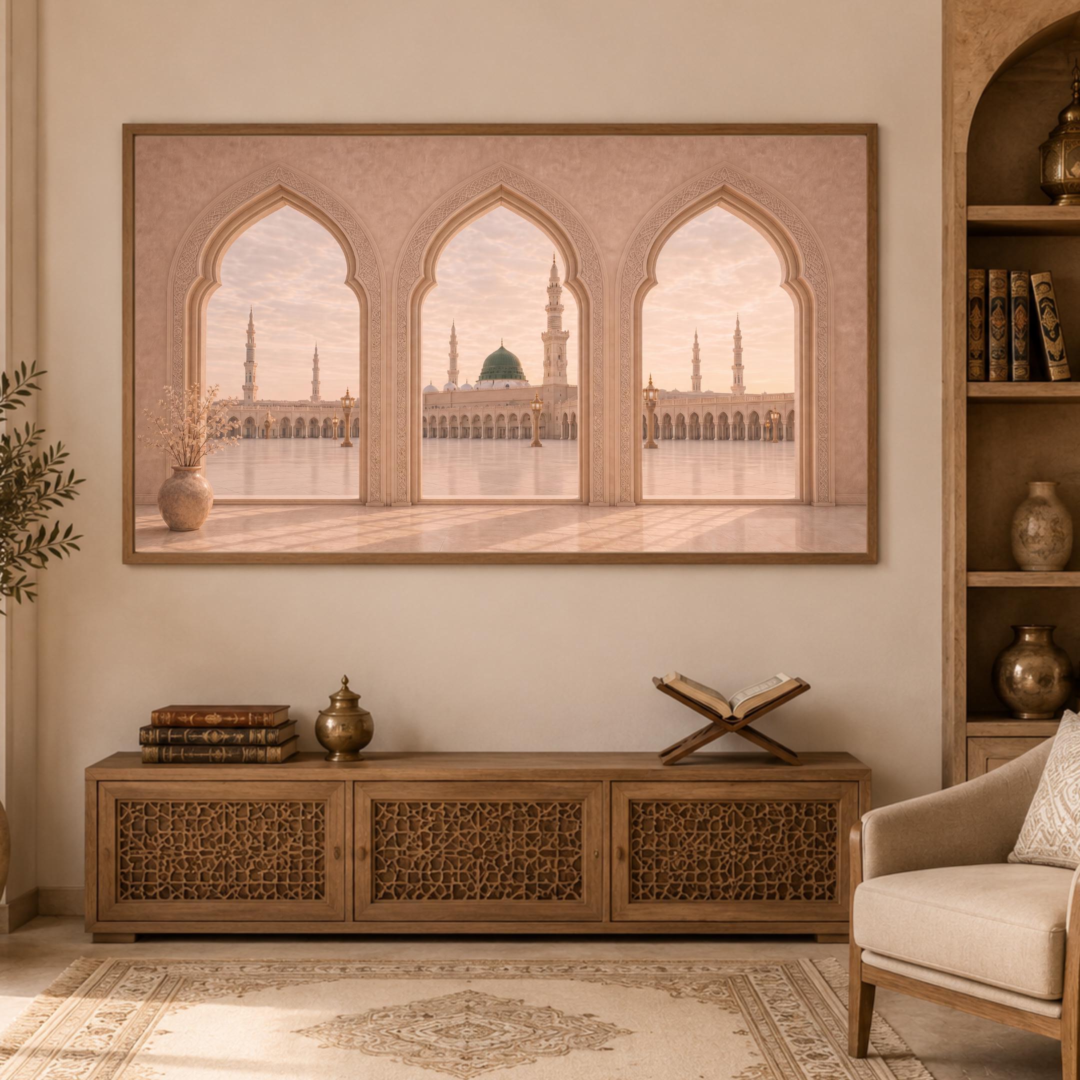 Medina Mosque Samsung Frame TV Art, Islamic Muslim Home Decor Display, Digital Download — image 5