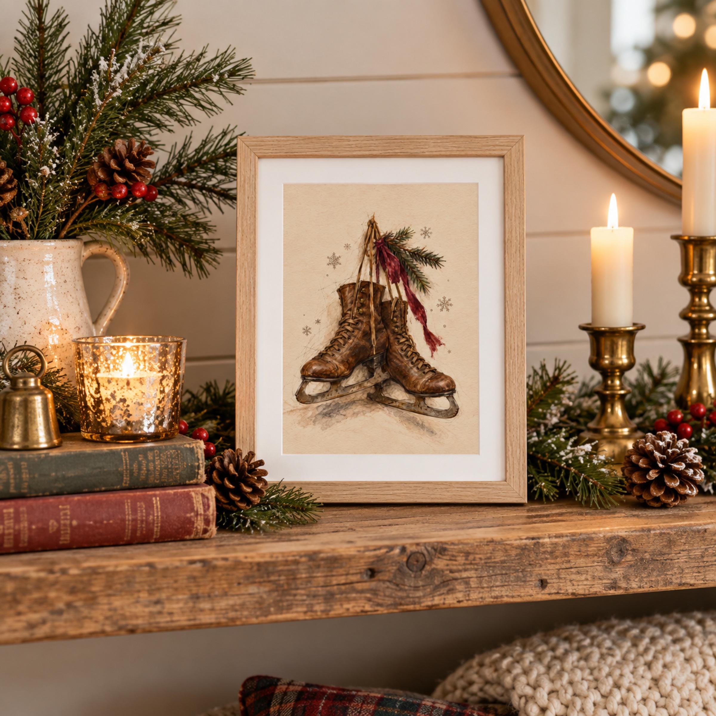 Winter Skates & Red Ribbon — image 5