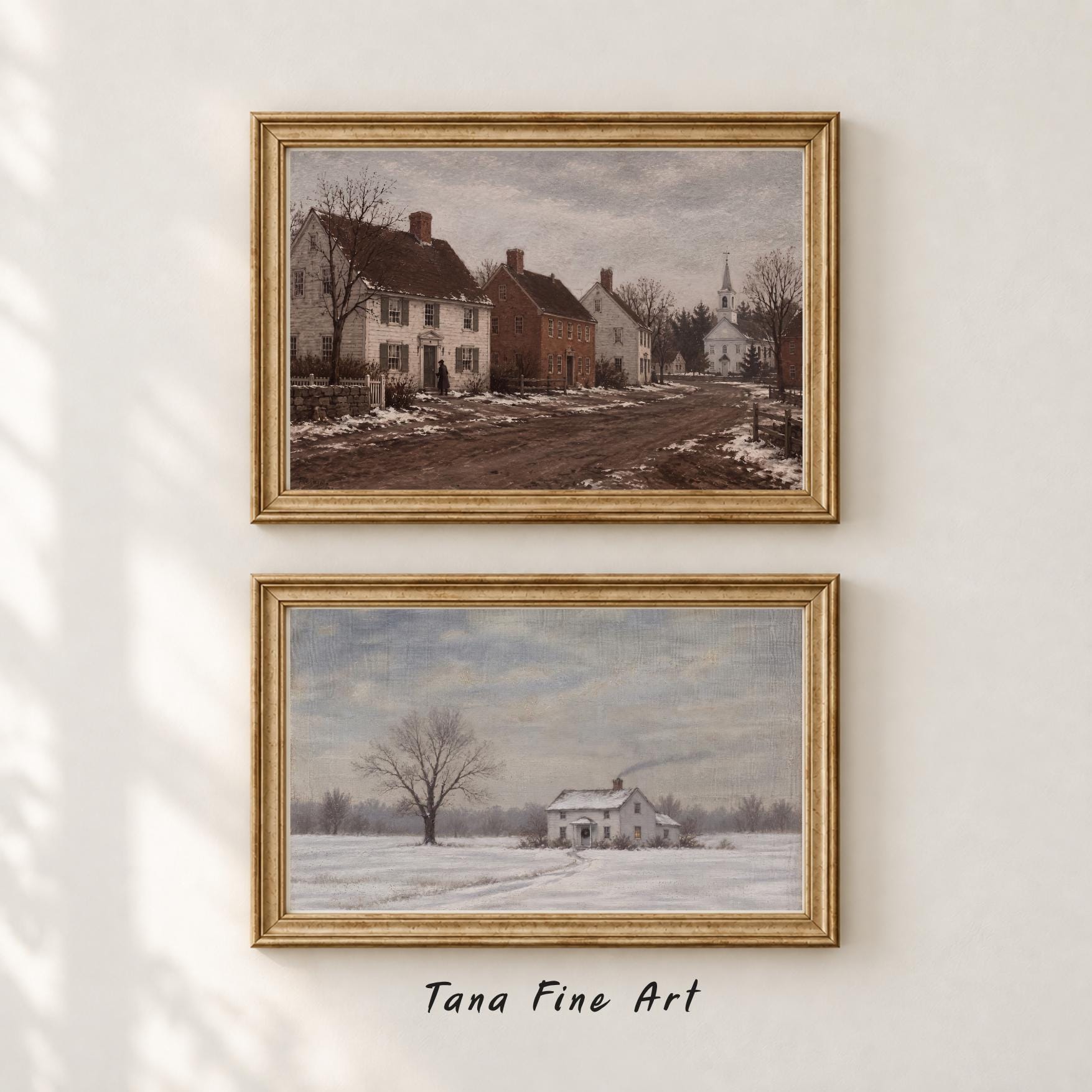 Winter Woodland & Village — Set of 9 — image 2