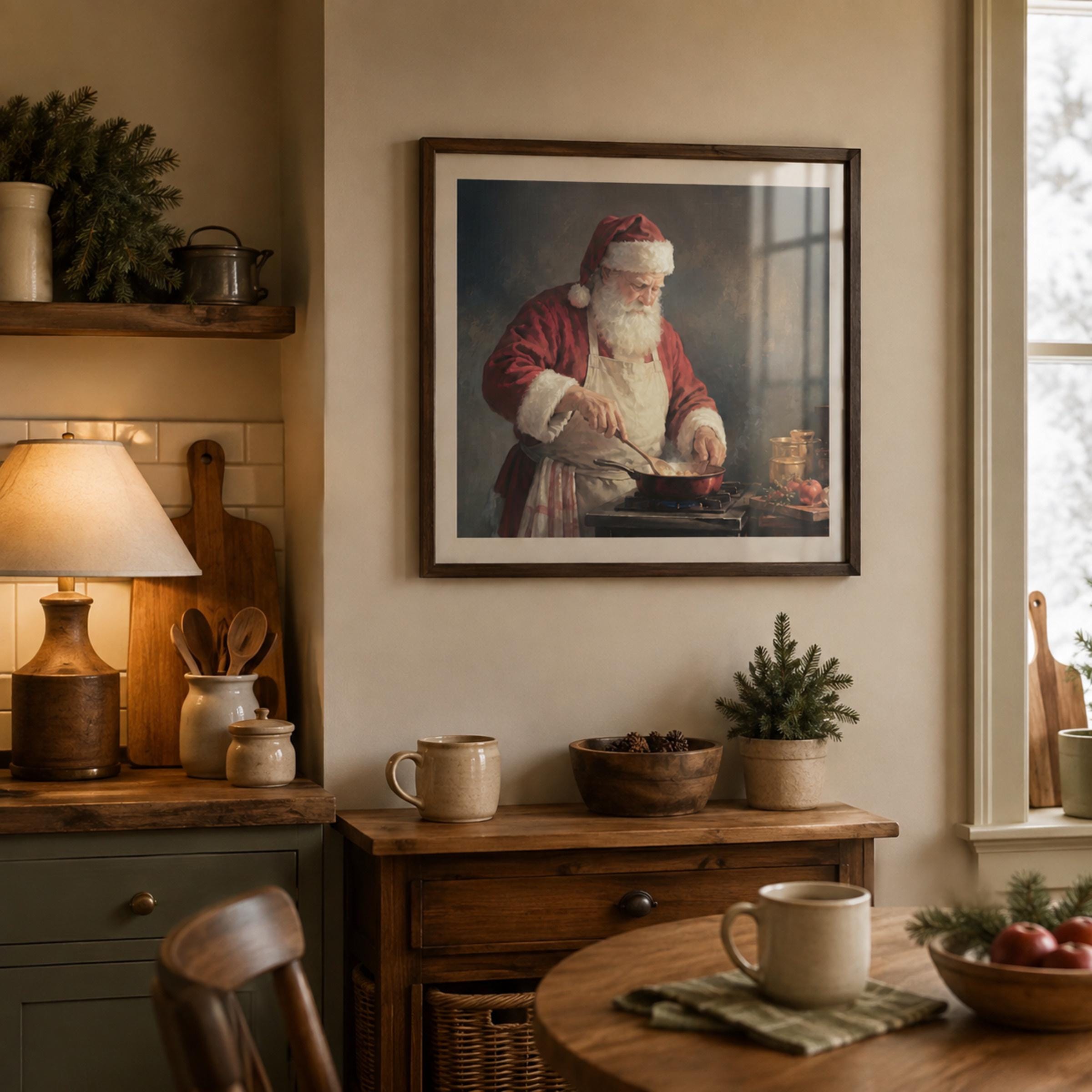 Santa at the Christmas Stove — image 3