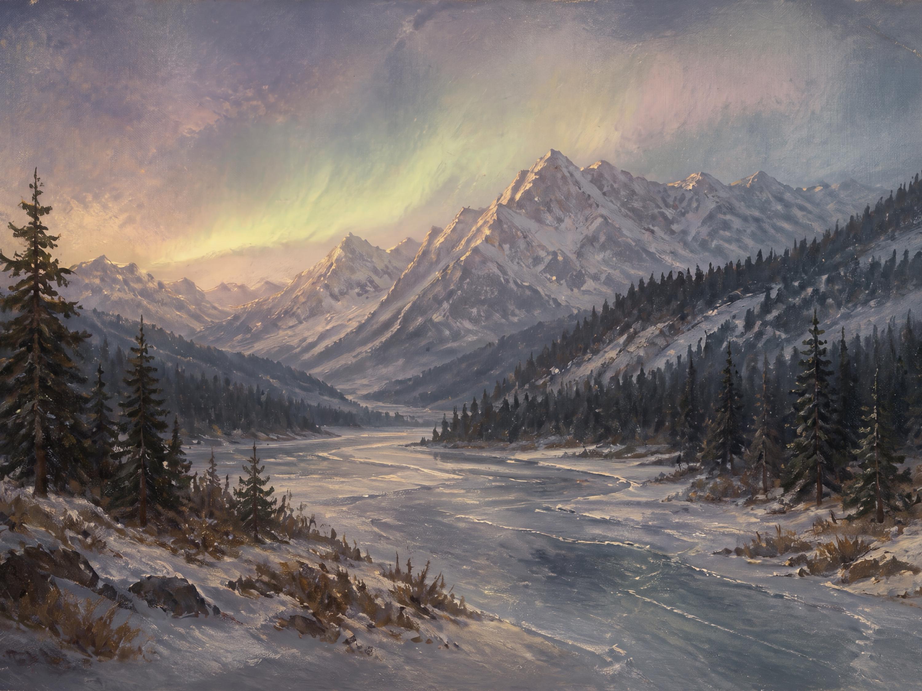 Pastel Sky over the Winter River — image 2