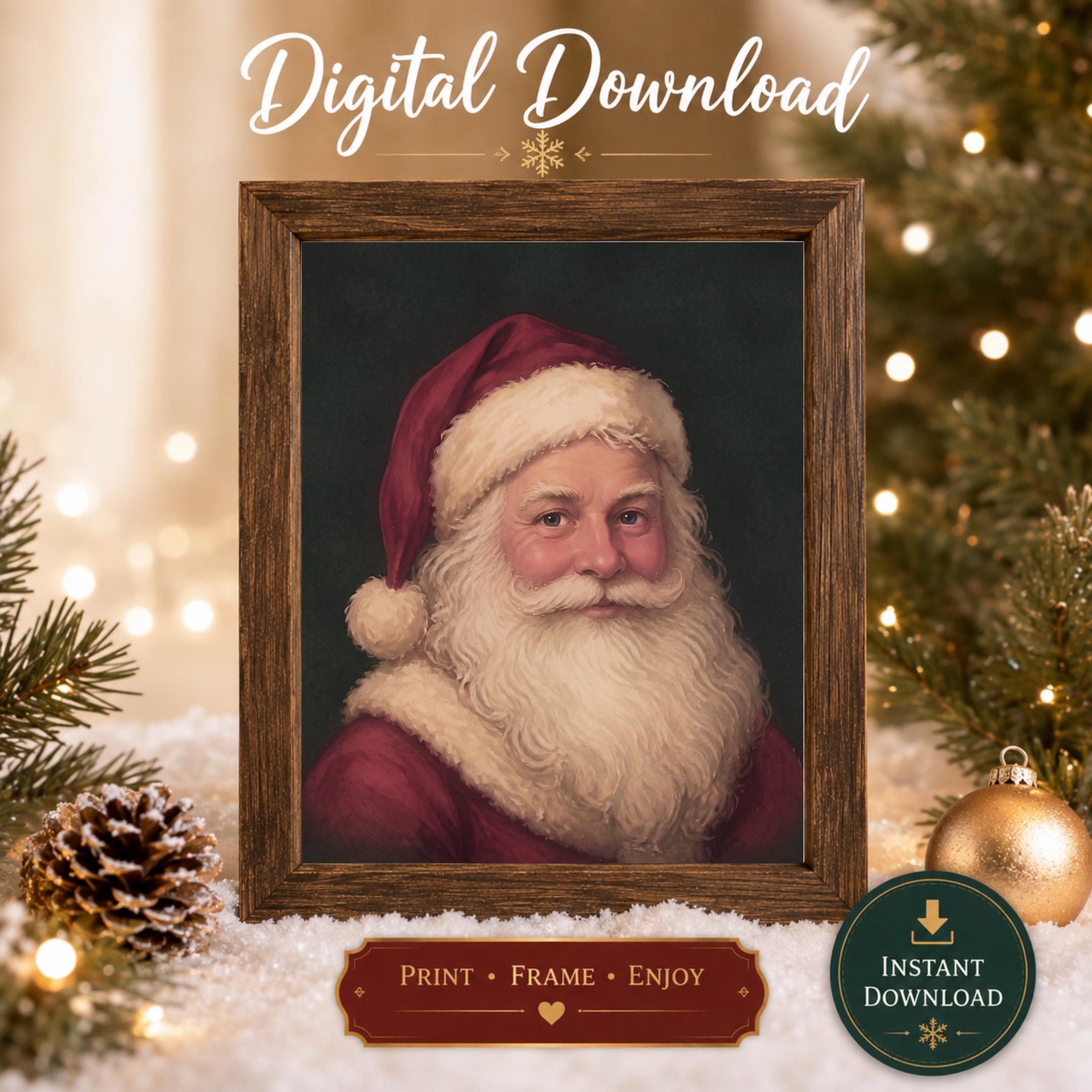 Father Christmas against Deep Green — image 5