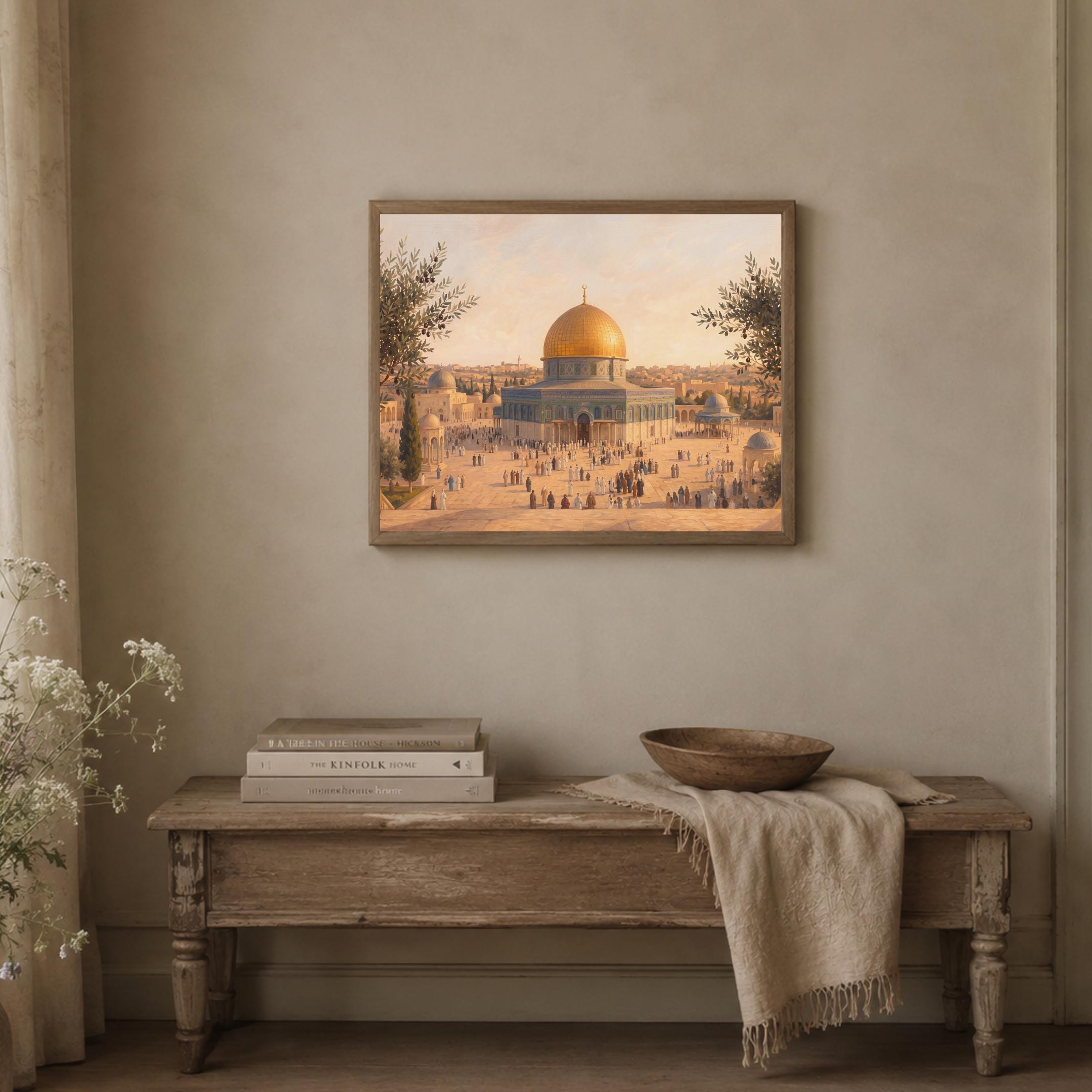 Dome of the Rock Jerusalem Inspired, Islamic Wall Art, Digital Download Decor — image 5