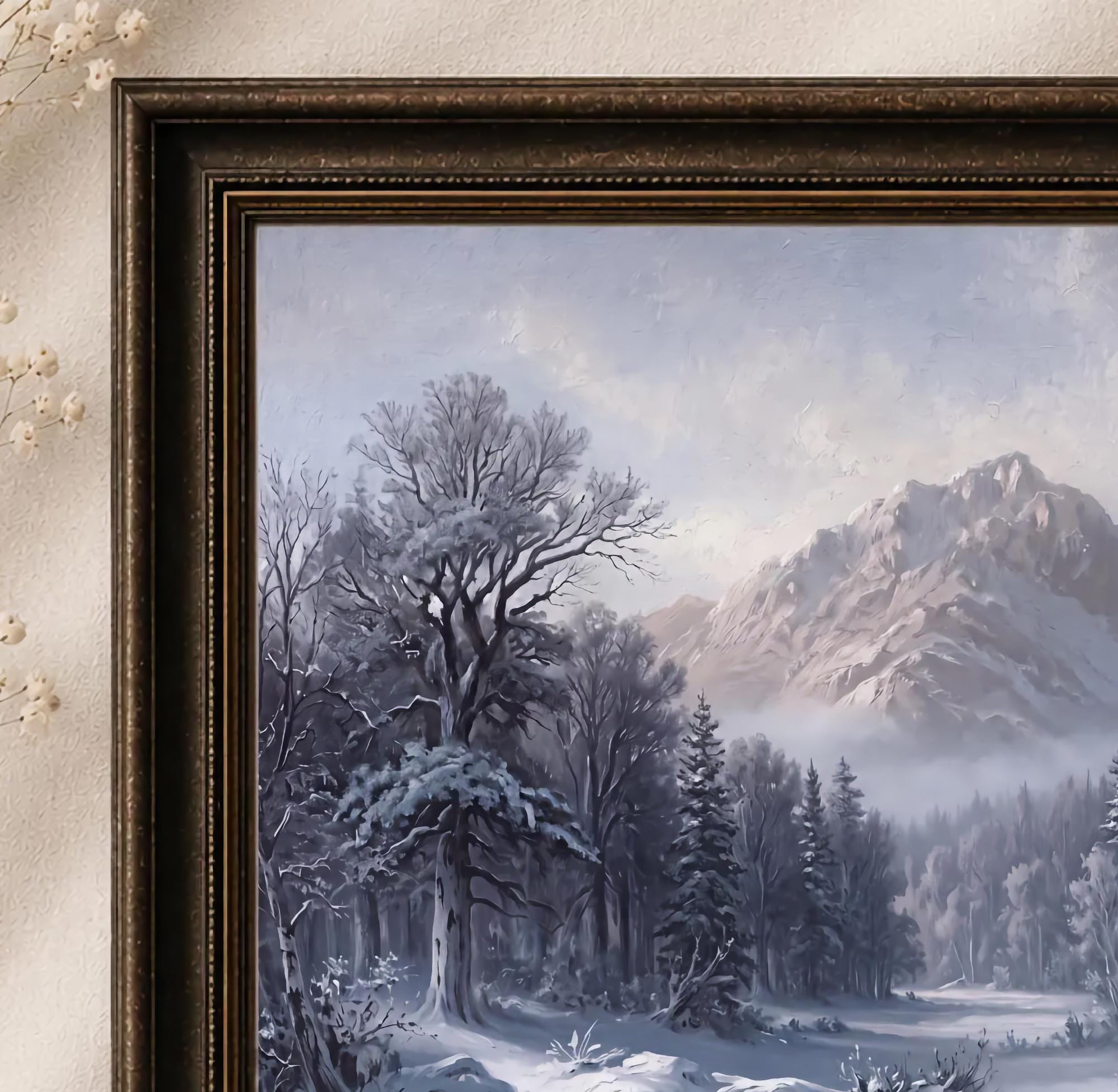 Frosted Forest below a Winter Peak — image 2