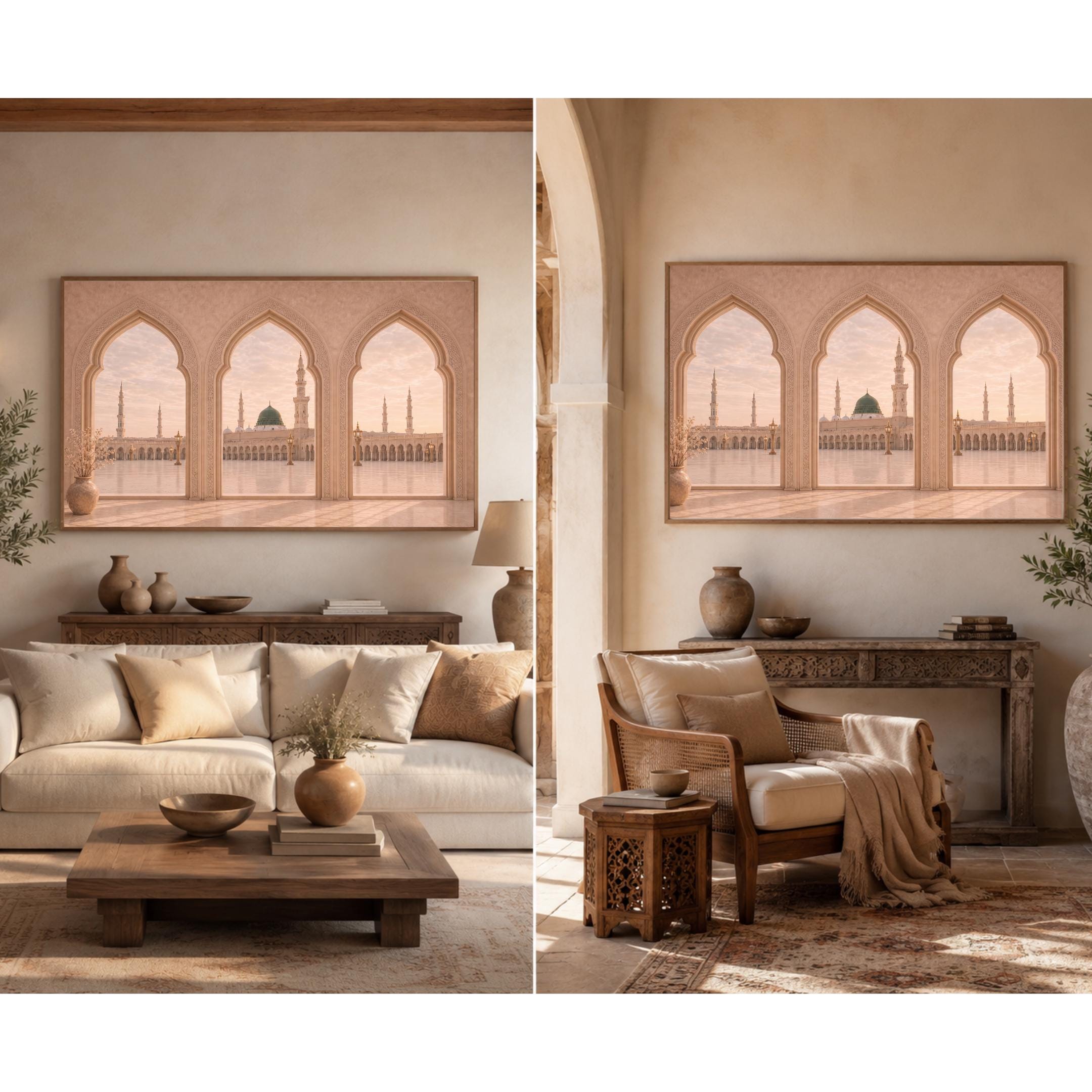 Medina Mosque Samsung Frame TV Art, Islamic Muslim Home Decor Display, Digital Download — image 7