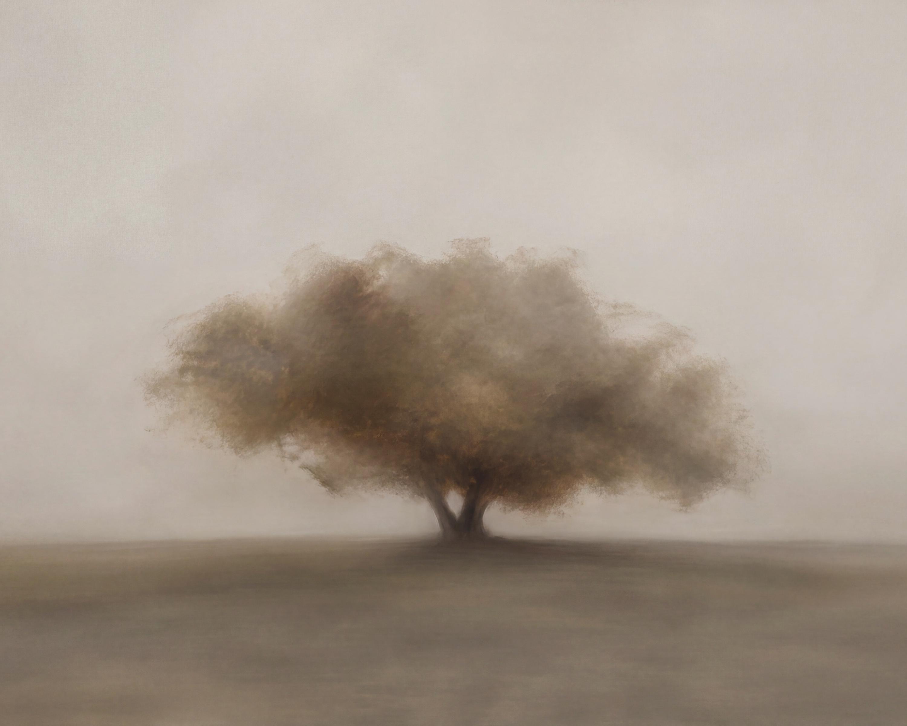 Tree Wall Art Printable | Soft Minimalist Landscape Print | Neutral Vintage Painting Digital Download — image 2
