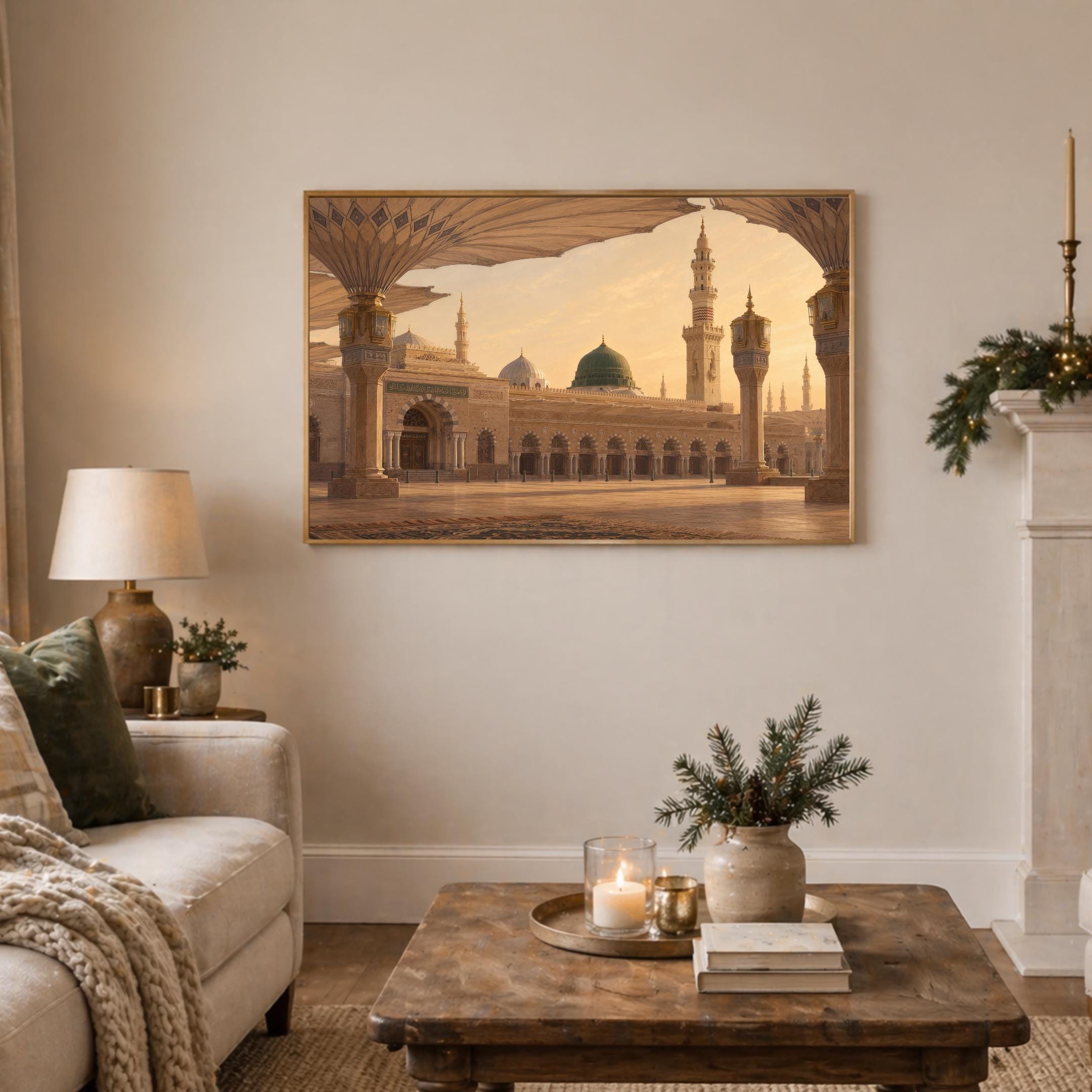 Medina Prayer Room Islamic Frame TV Art, Islamic Mosque Digital Download for Samsung Display — image 4