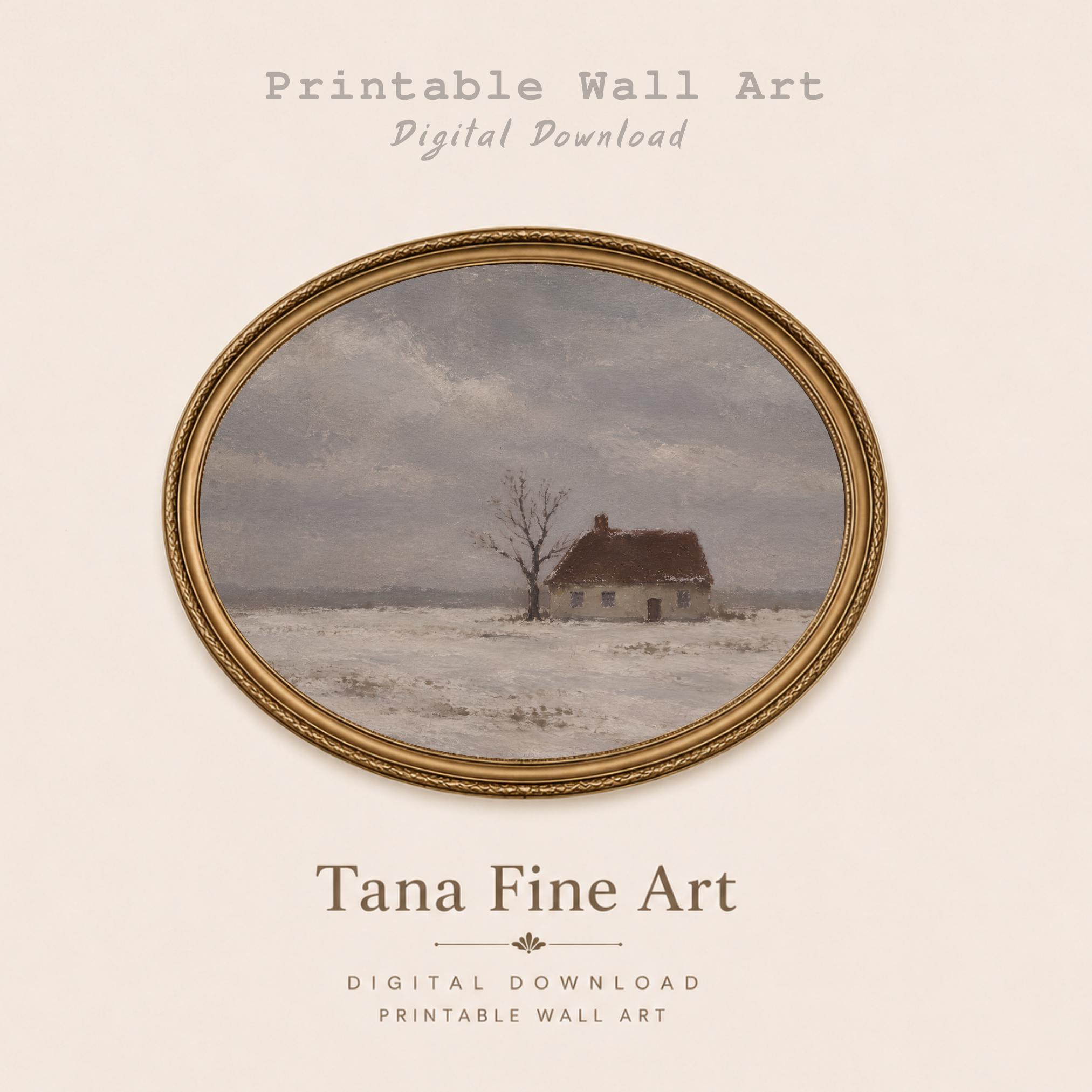 Small Cottage beneath a Winter Sky — image 7