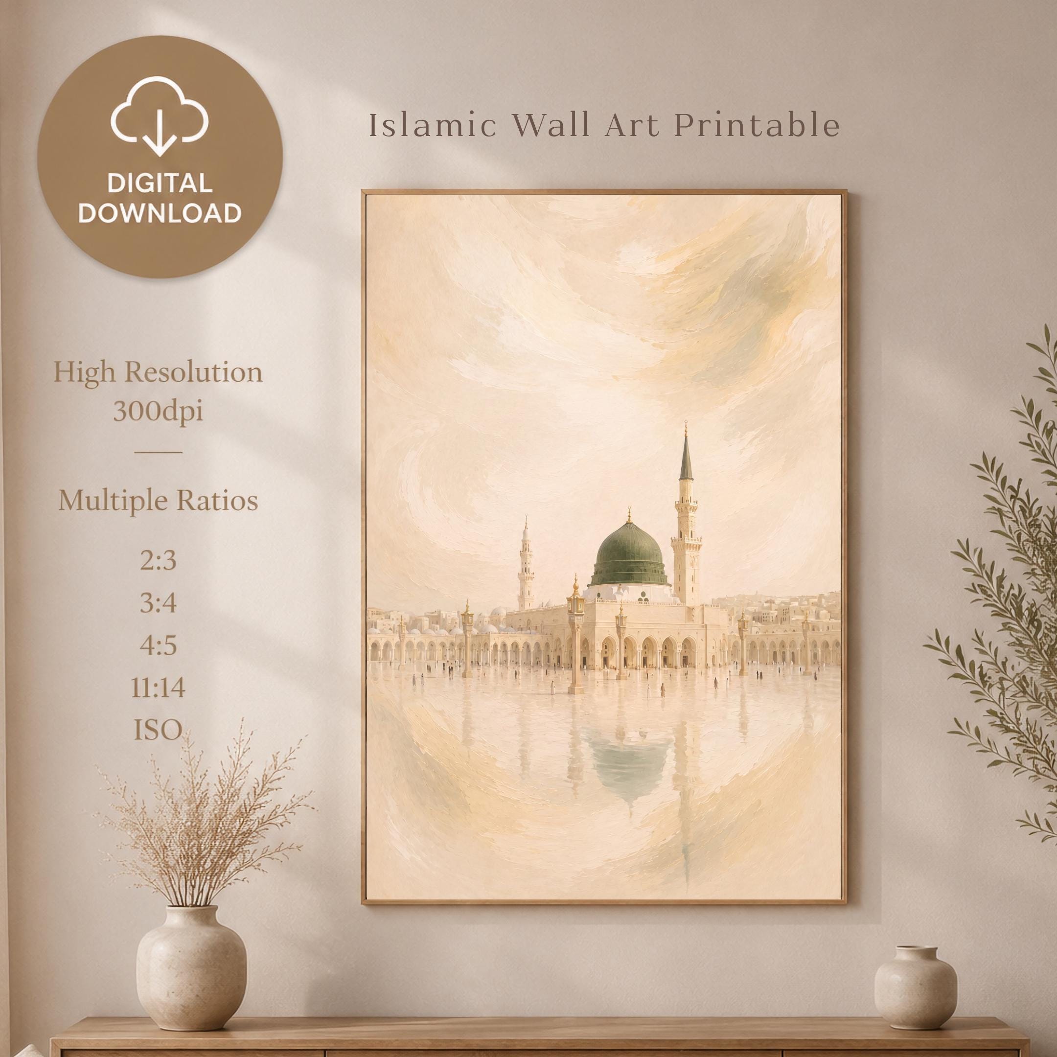 Islamic Landmarks in Golden Haze — Set of 3 — image 10