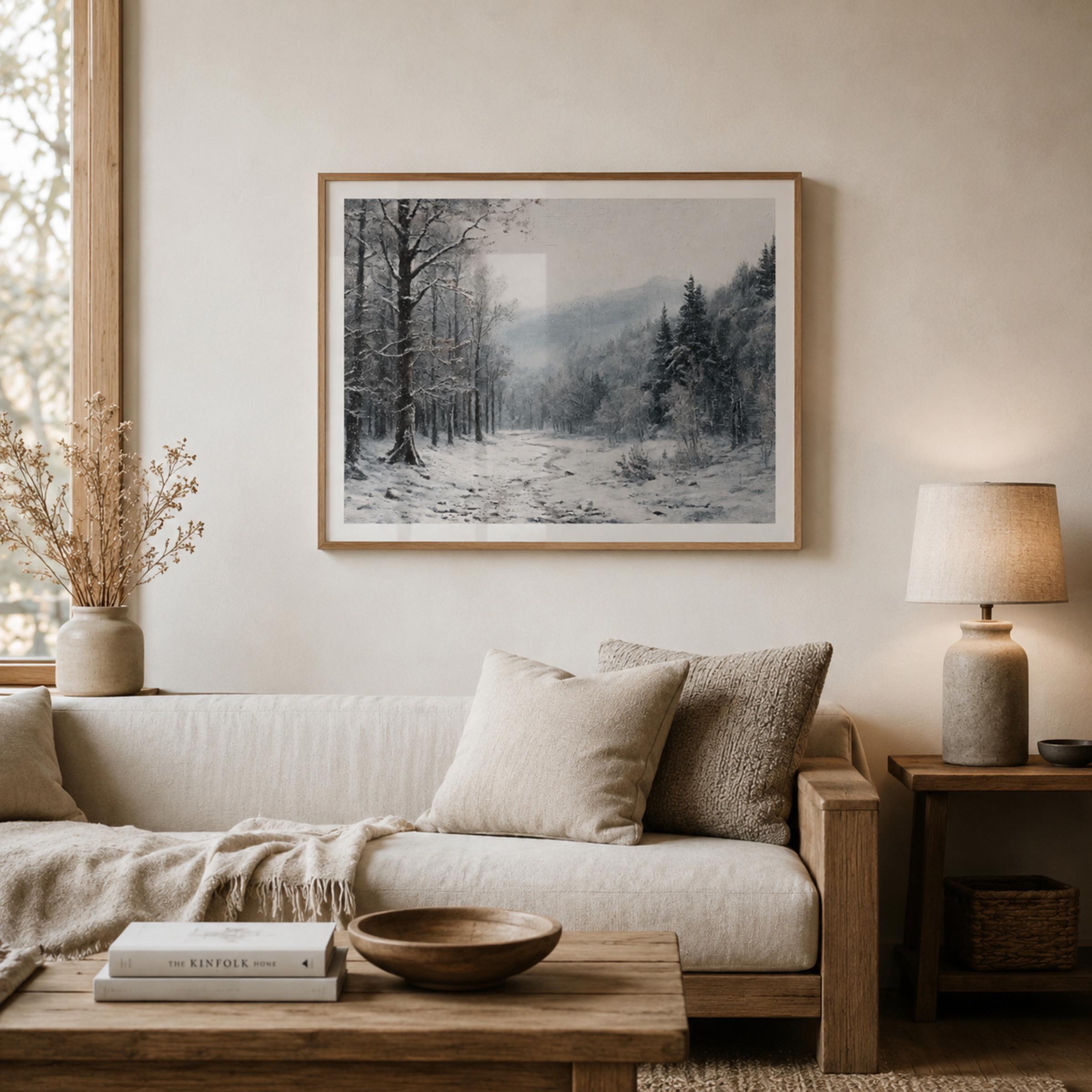 Quiet Path through the Snowy Woodland — image 4