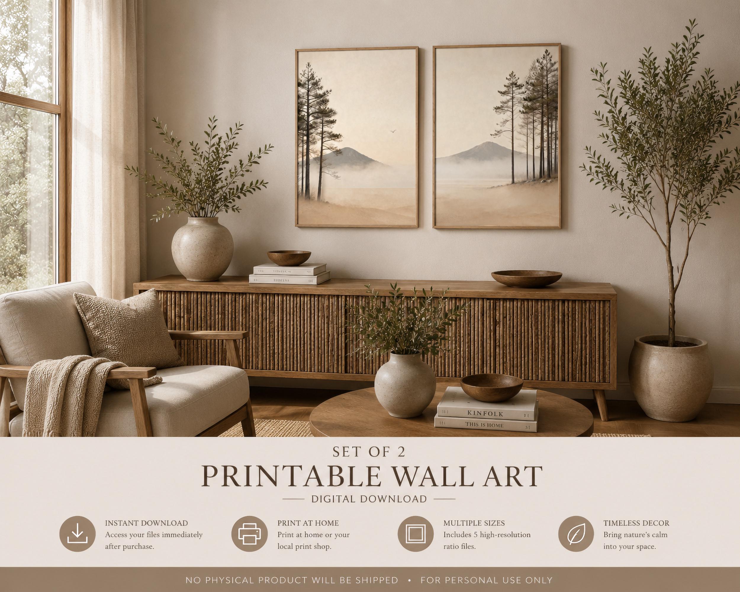 Misty Pines & Mountains — Set of 2 — image 7