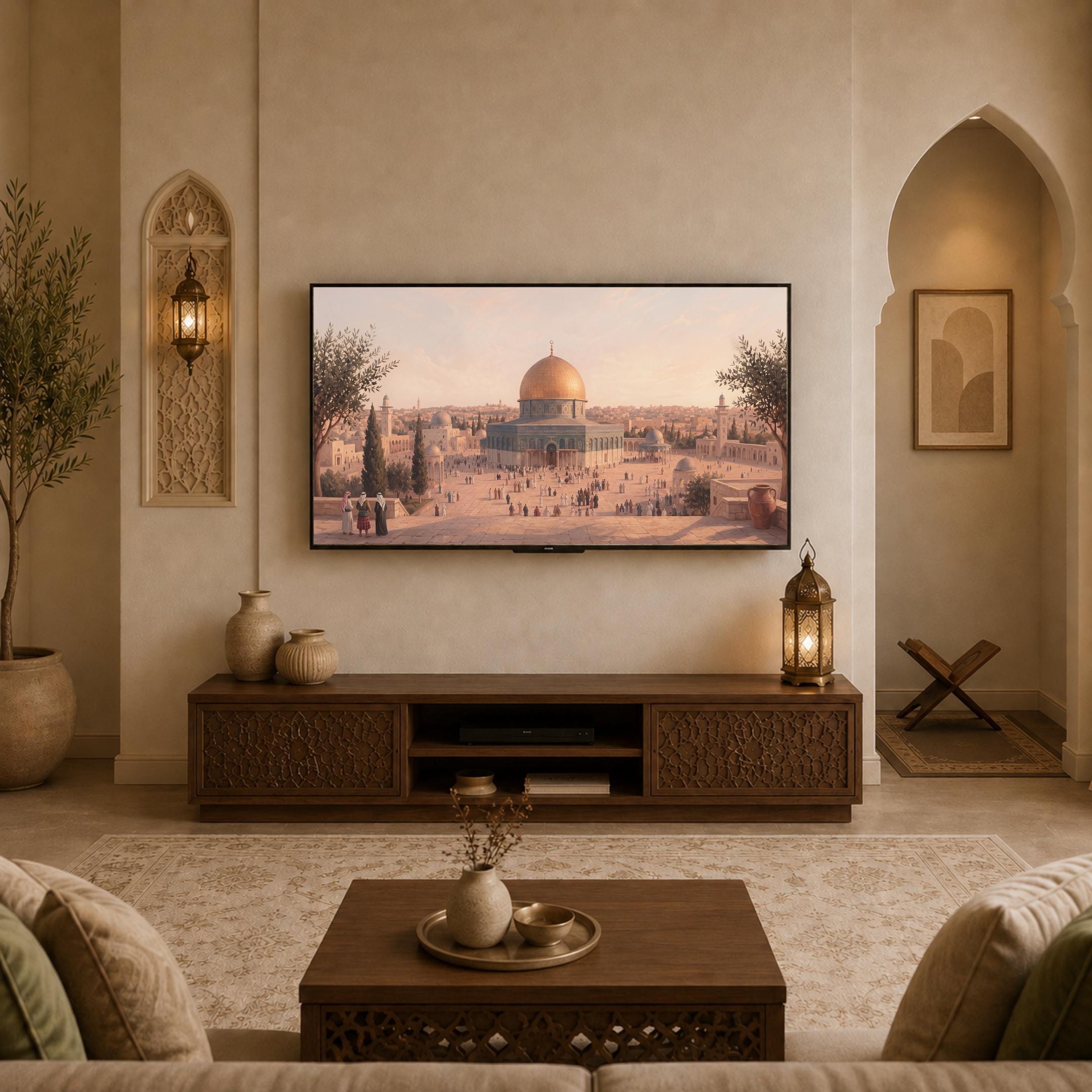 Islamic Frame TV Art Jerusalem Dome of the Rock Inspired 4K Digital Download Display Artwork — image 8