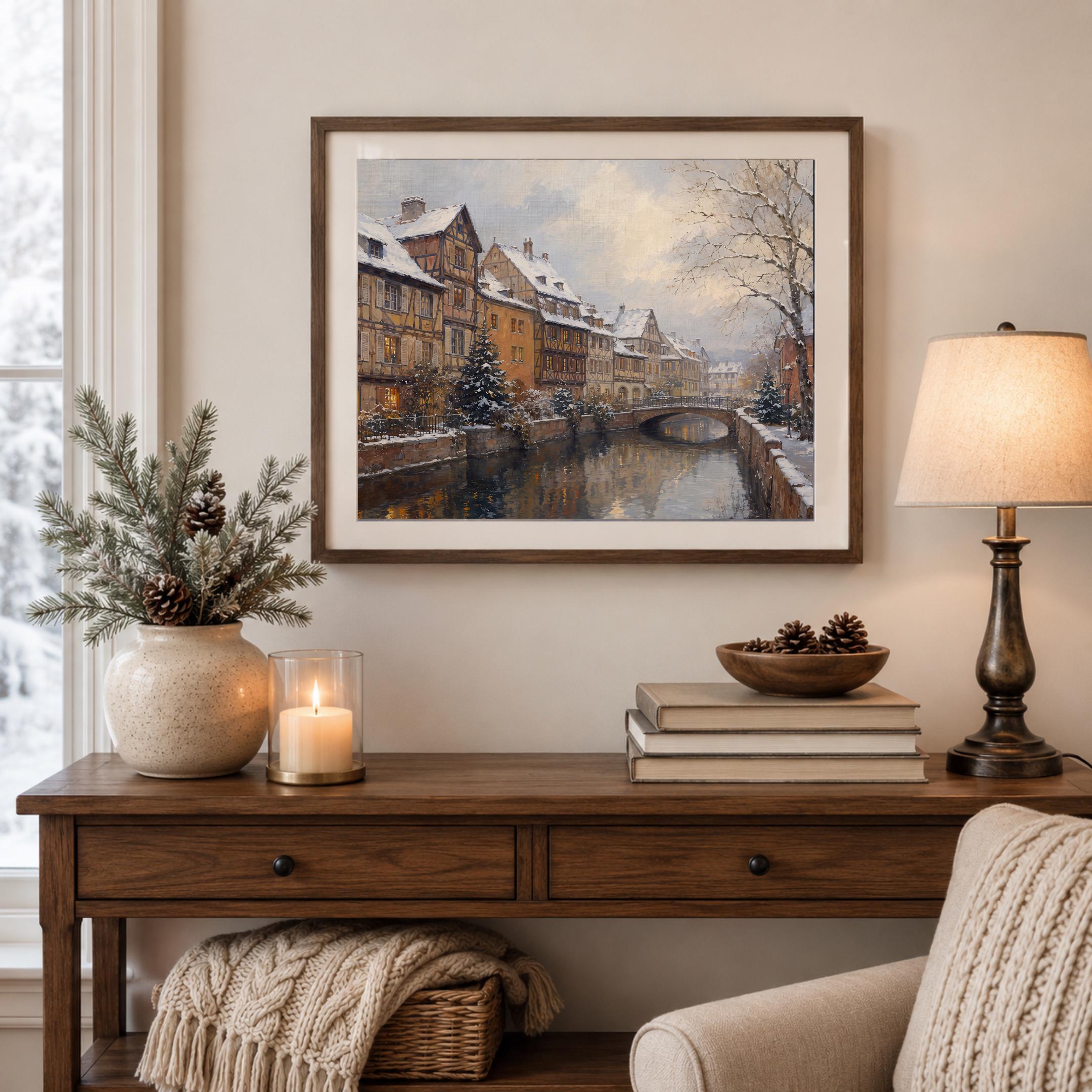 Colmar-Inspired Winter Canal Houses — image 4