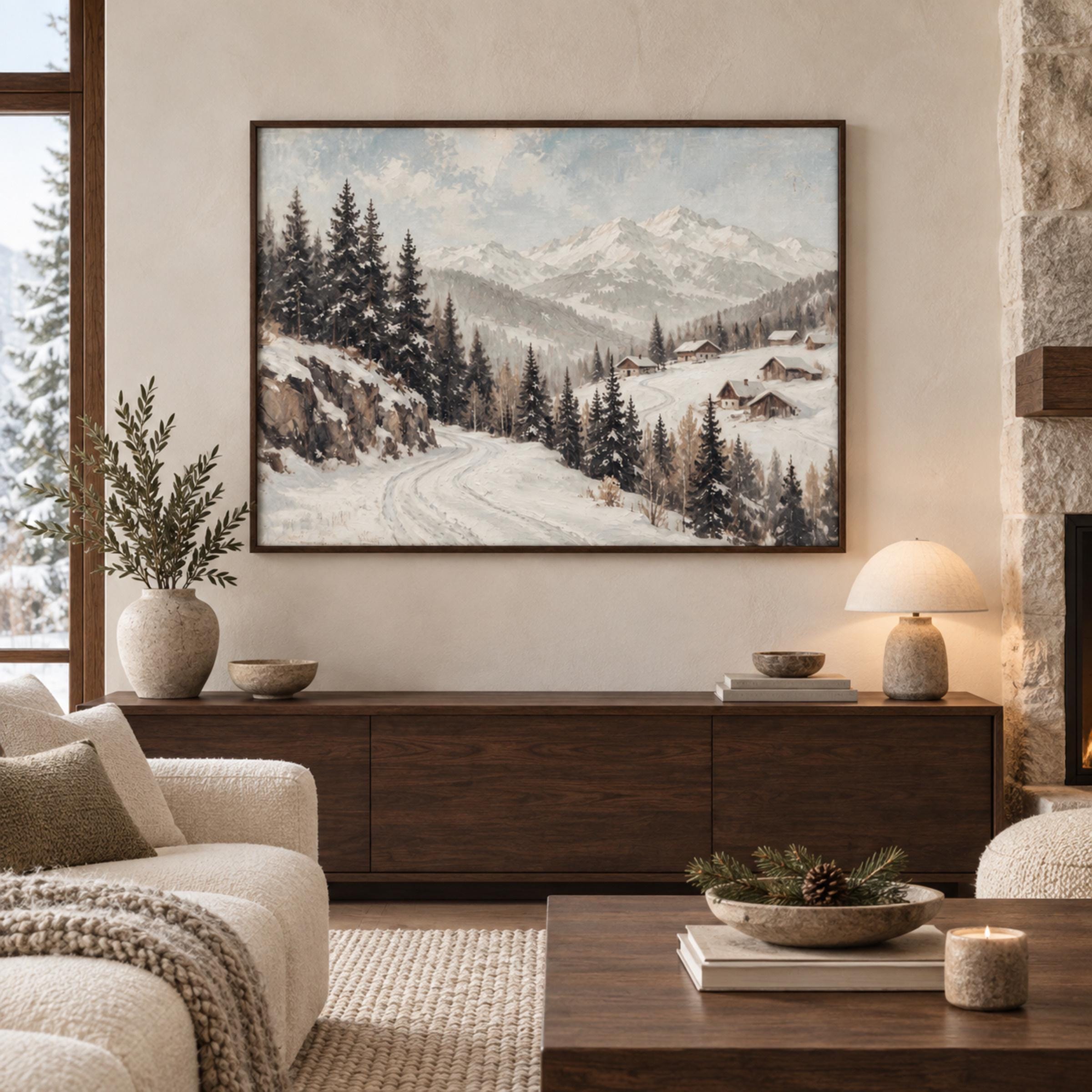 Snow Road through the Alpine Village — image 4