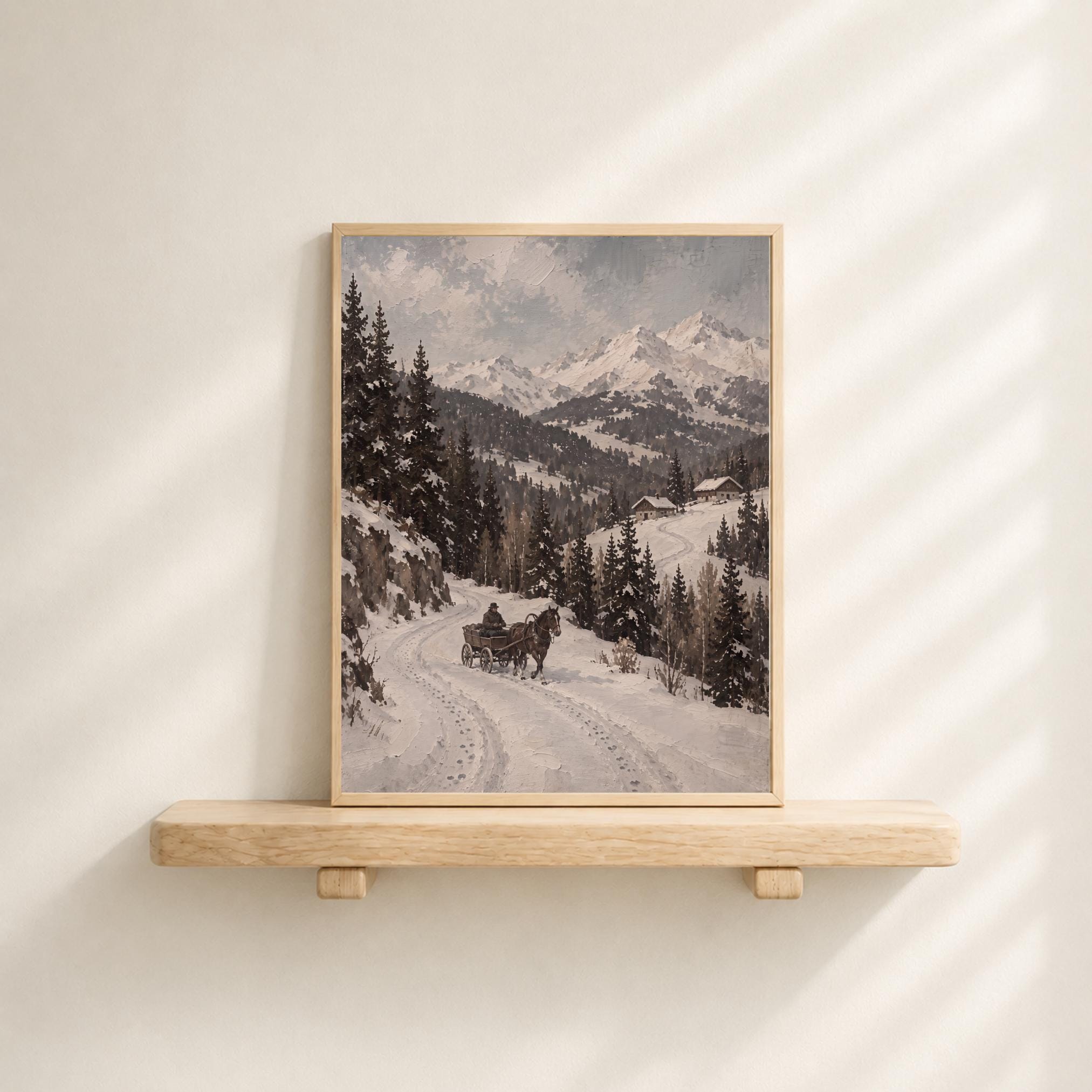 Horse & Wagon on the Alpine Road — image 6