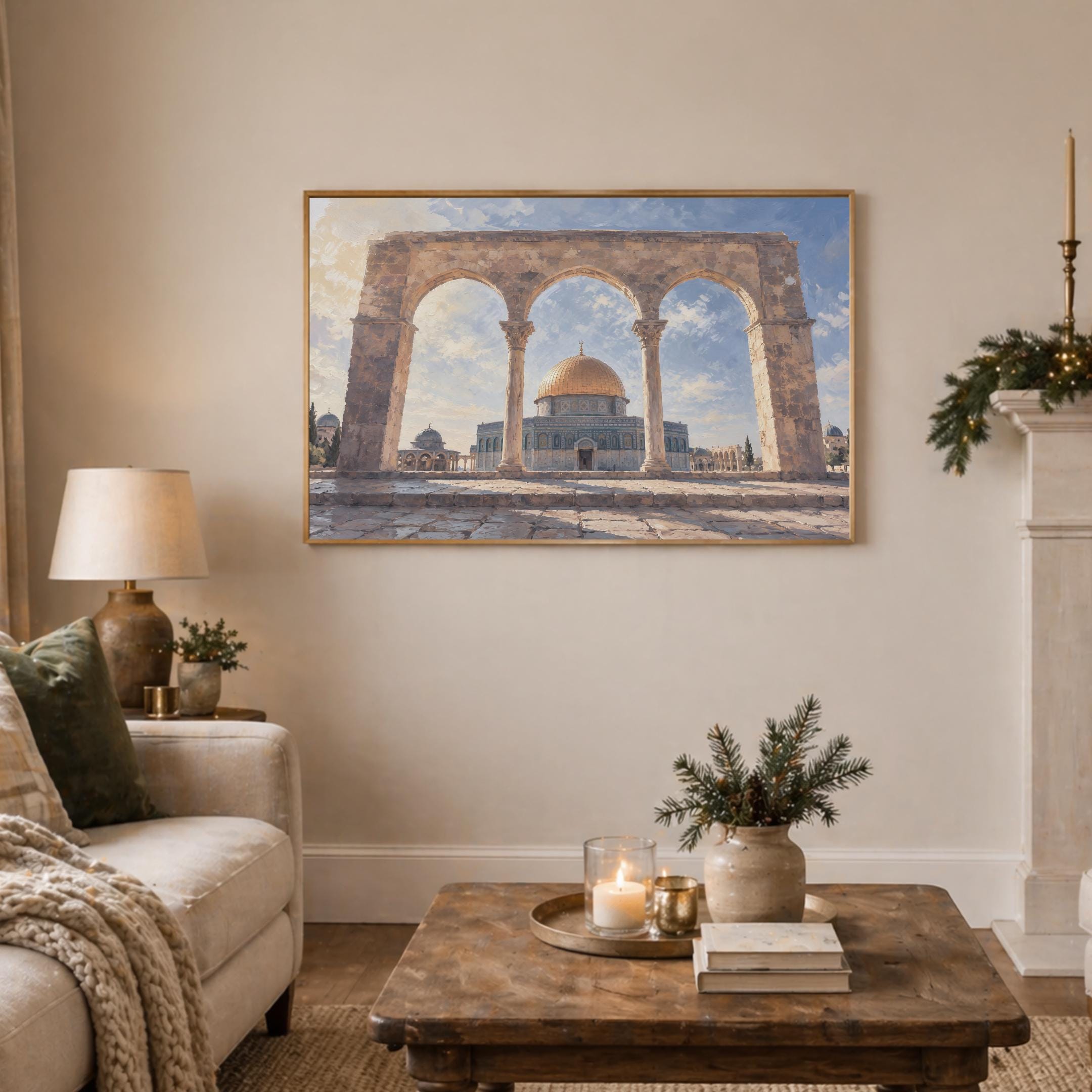Dome of the Rock Islamic Frame TV Art Jerusalem 4K Digital Download Display Artwork — image 4