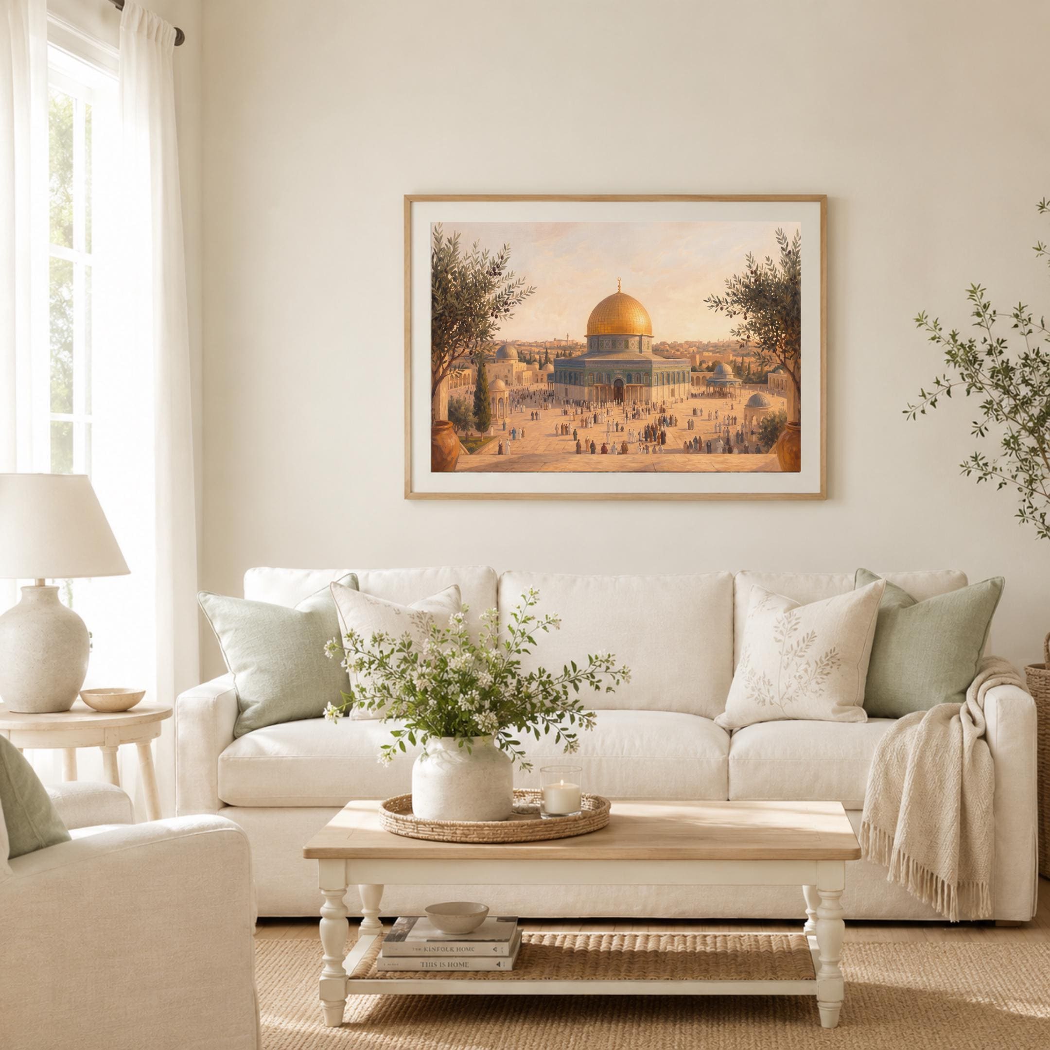 Dome of the Rock Jerusalem Inspired, Islamic Wall Art, Digital Download Decor — image 4