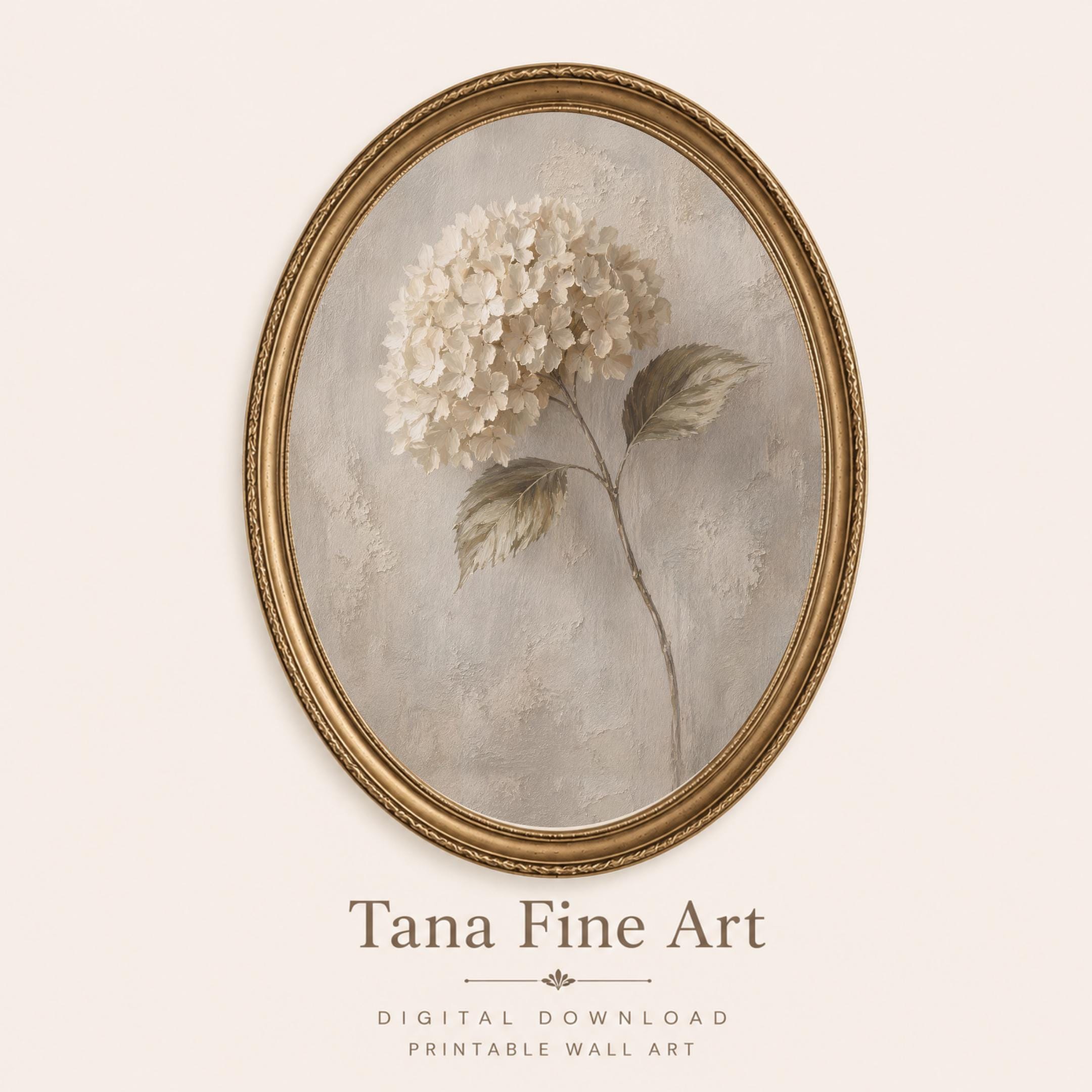 Pale Hydrangea Botanical Studies — Set of 3 — image 4