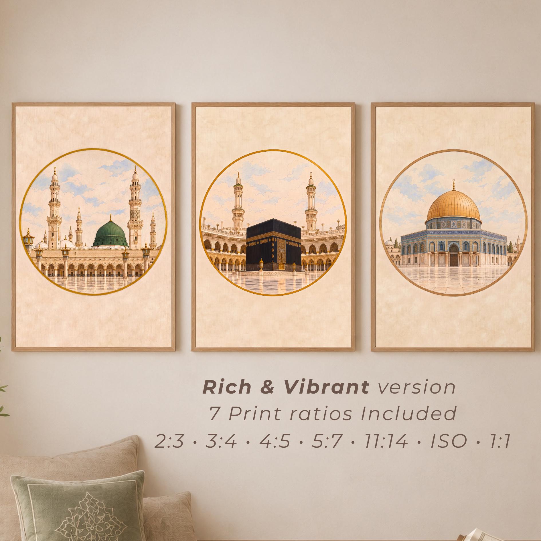Islamic Landmark Medallions — Set of 3 — image 4