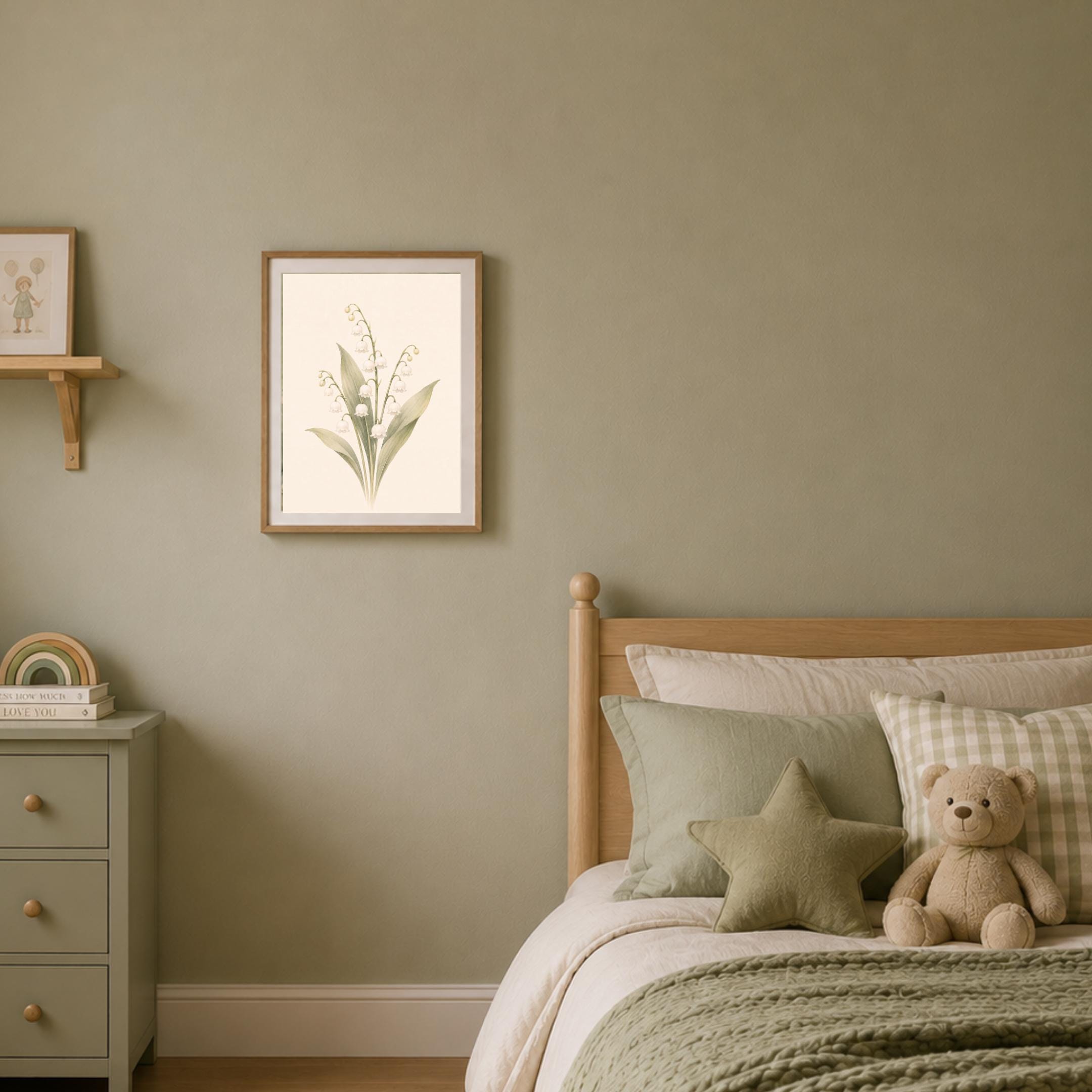 May Birth Flower Print | Lily of the Valley Wall Art | Botanical Gift Digital Download — image 8