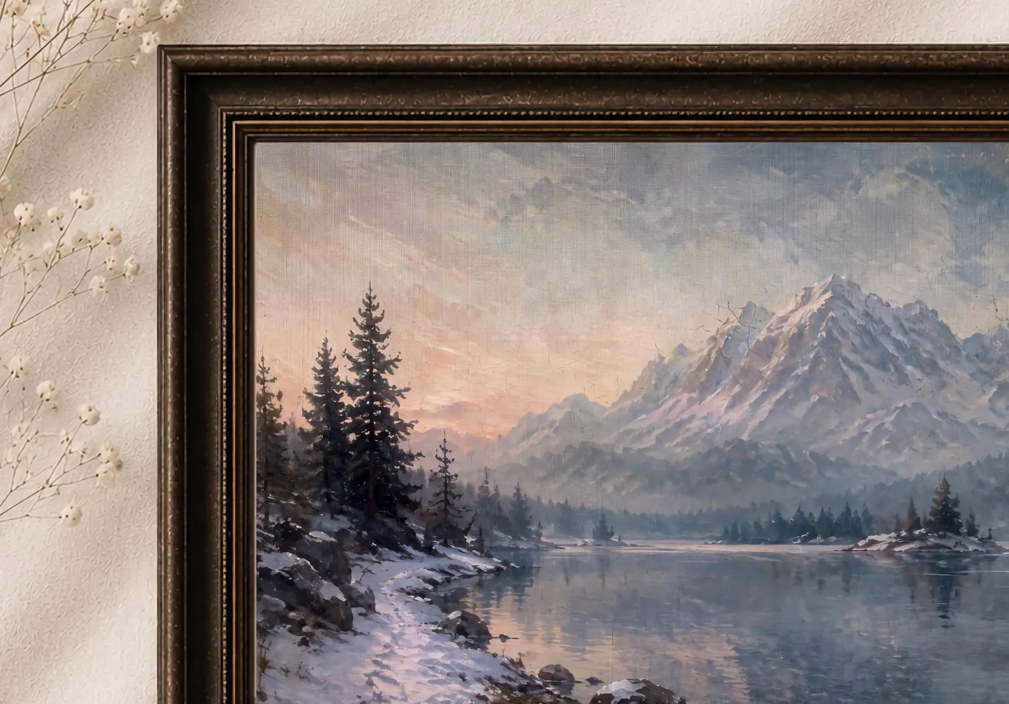 Eibsee-Inspired Winter Lake & Peaks — image 2