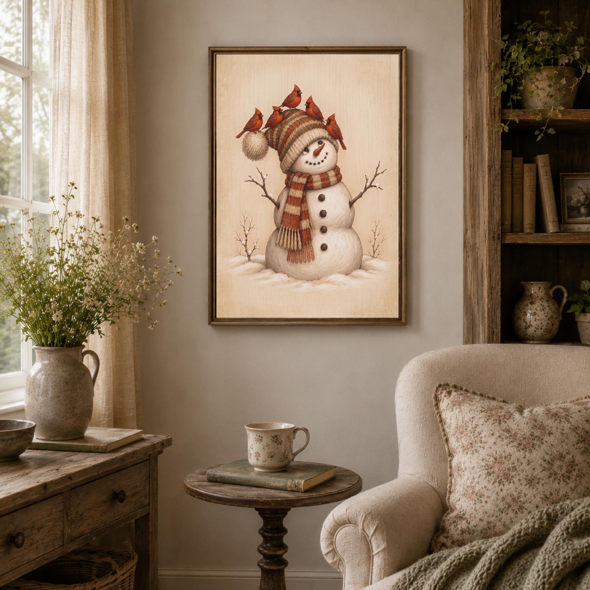 Snowman & Cardinal Companions — image 8