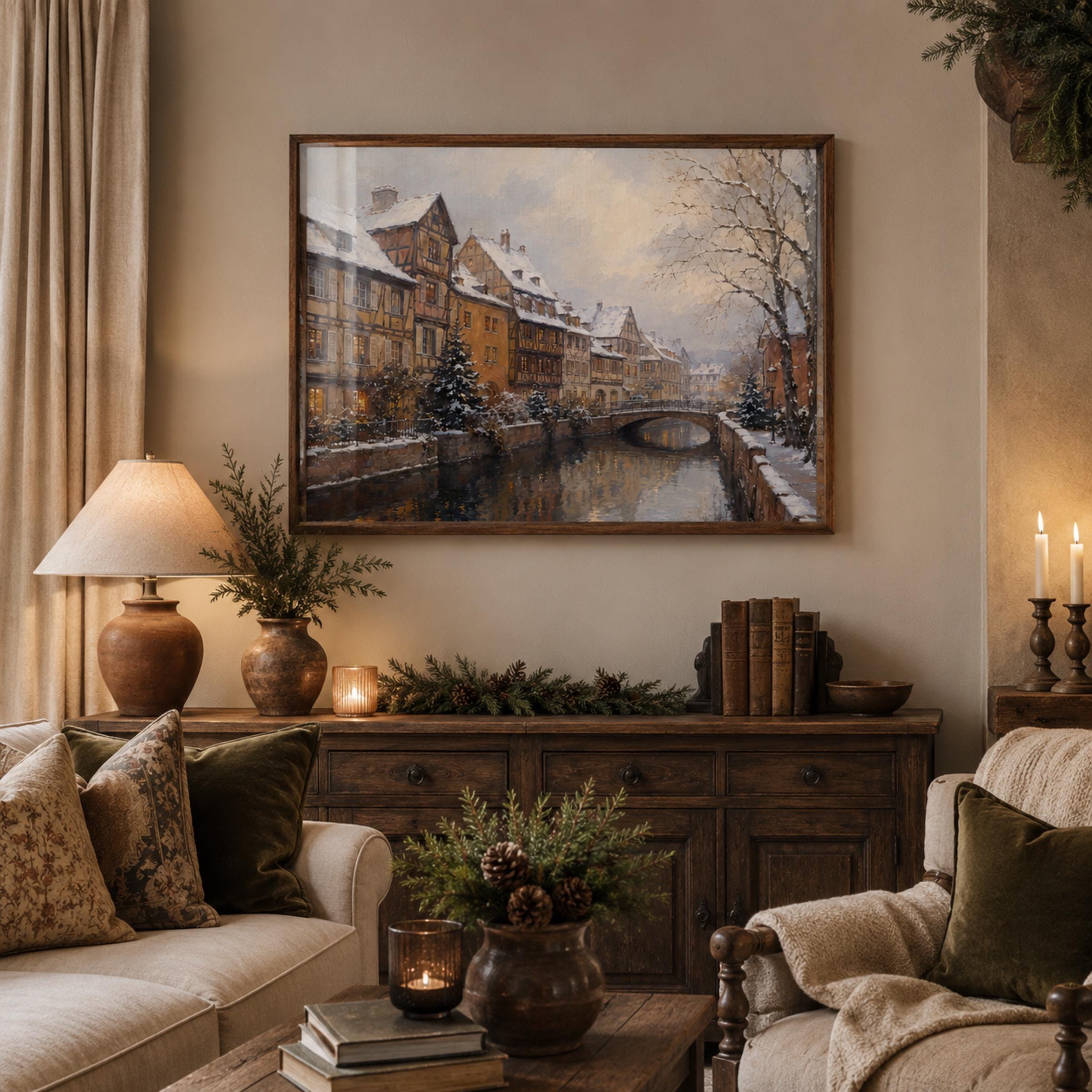 Colmar-Inspired Winter Canal Houses — image 3