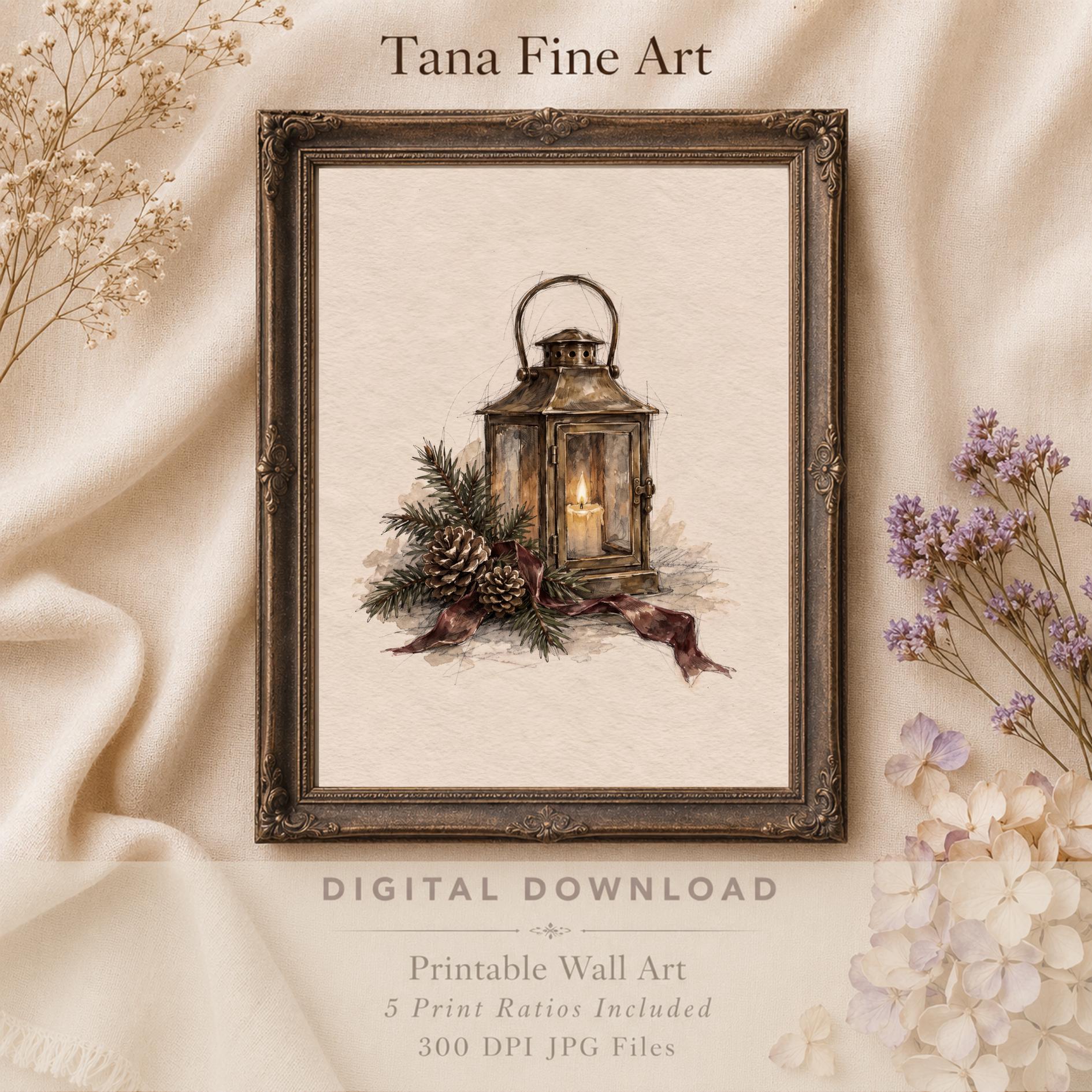 Christmas Lantern & Evergreen — image 7