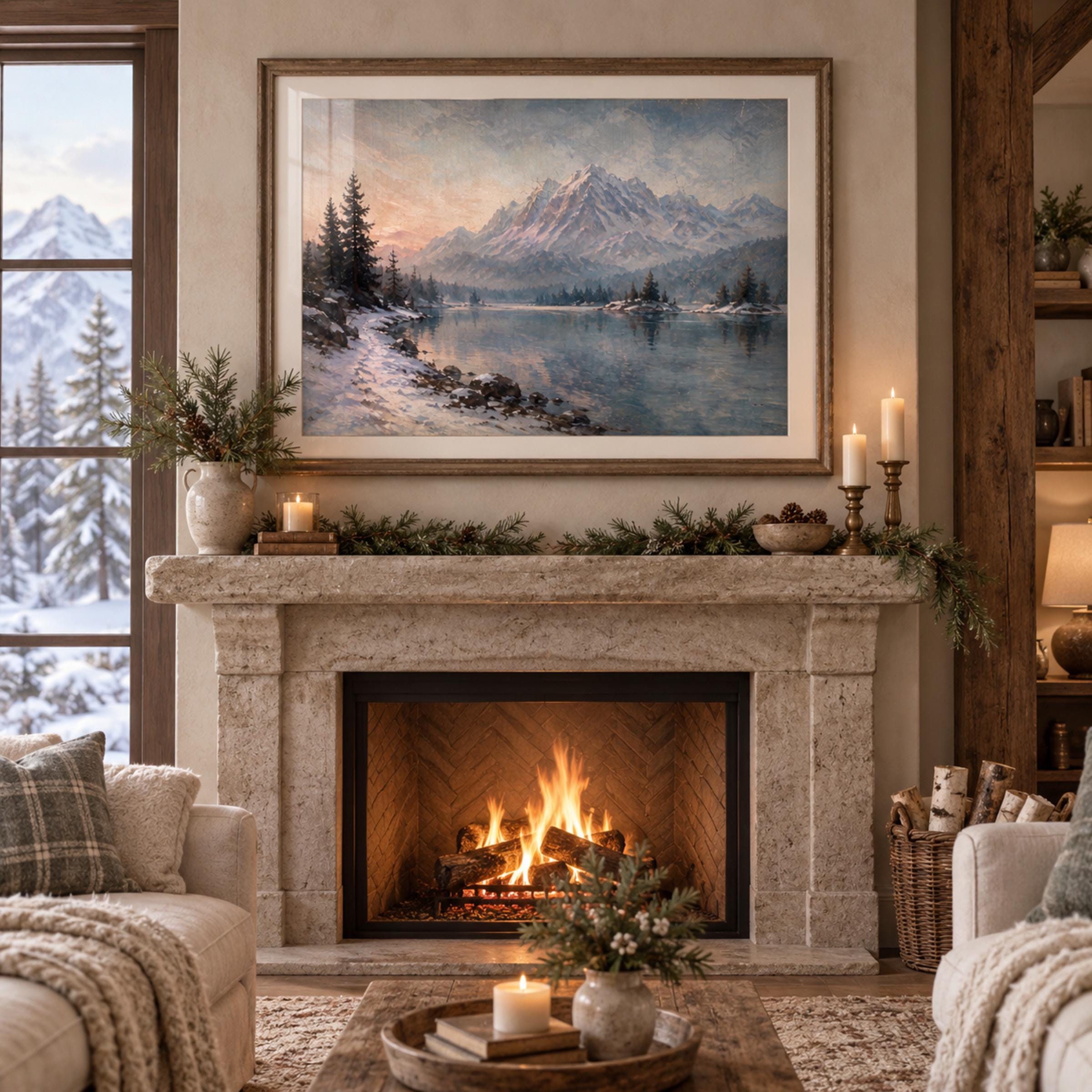 Eibsee-Inspired Winter Lake & Peaks — image 3