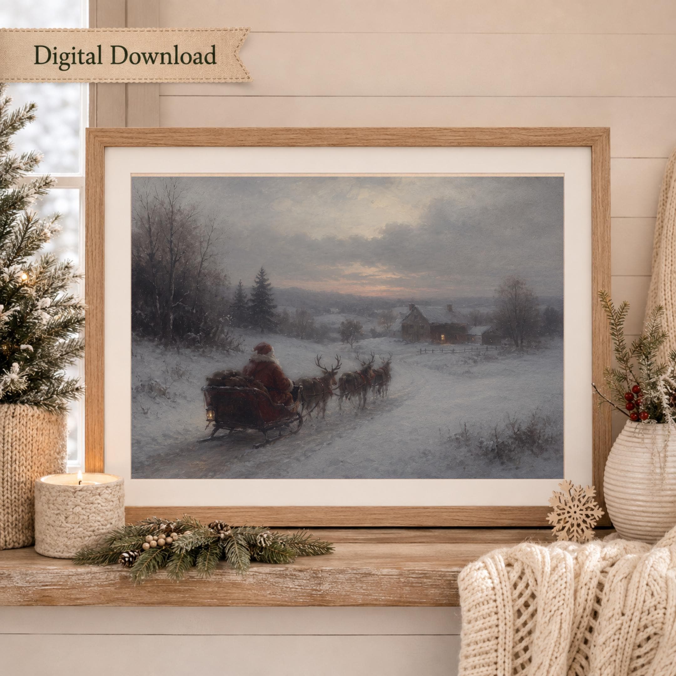 Santa’s Sleigh along the Winter Road — image 8
