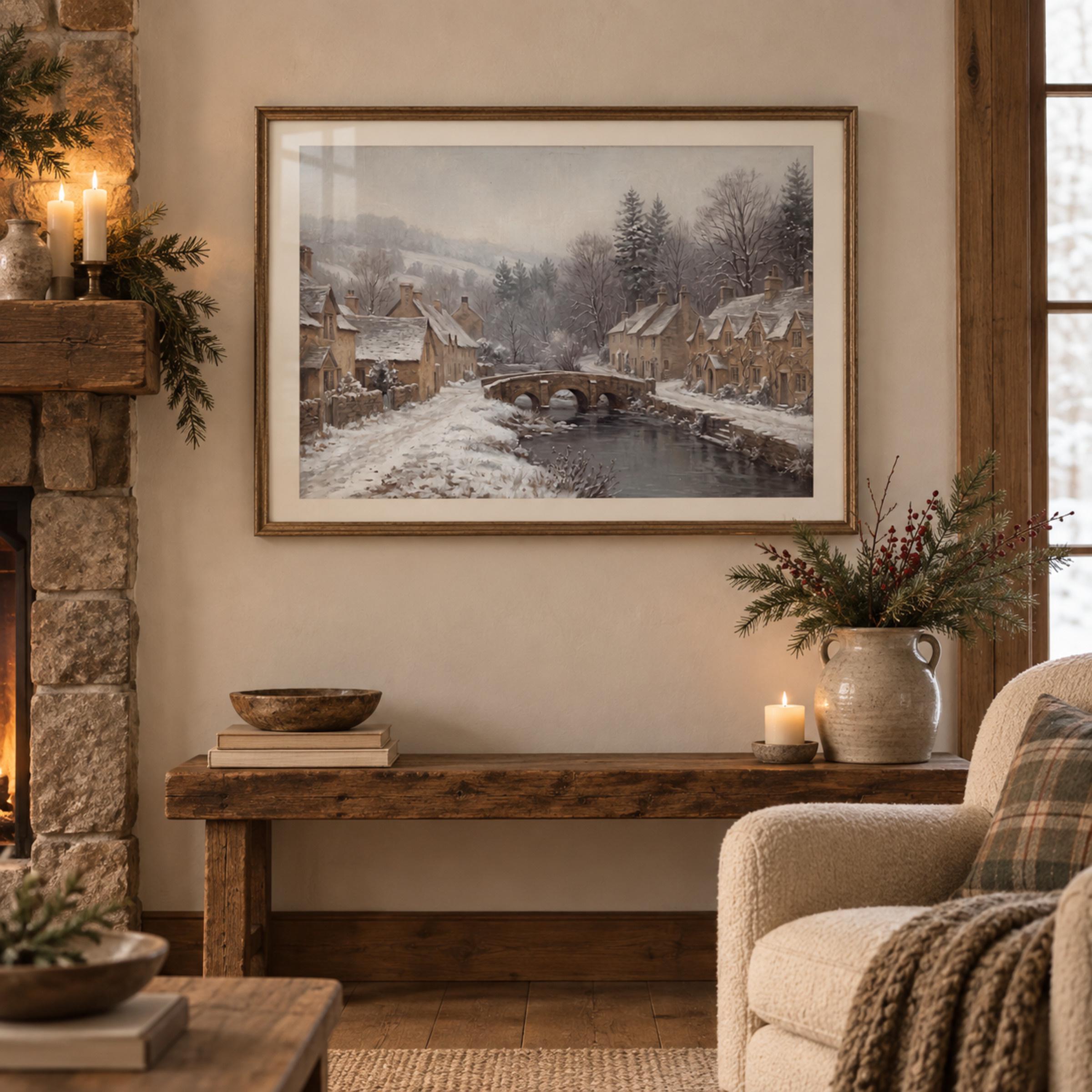 Winter Bridge & Cotswold-Inspired Cottages — image 5