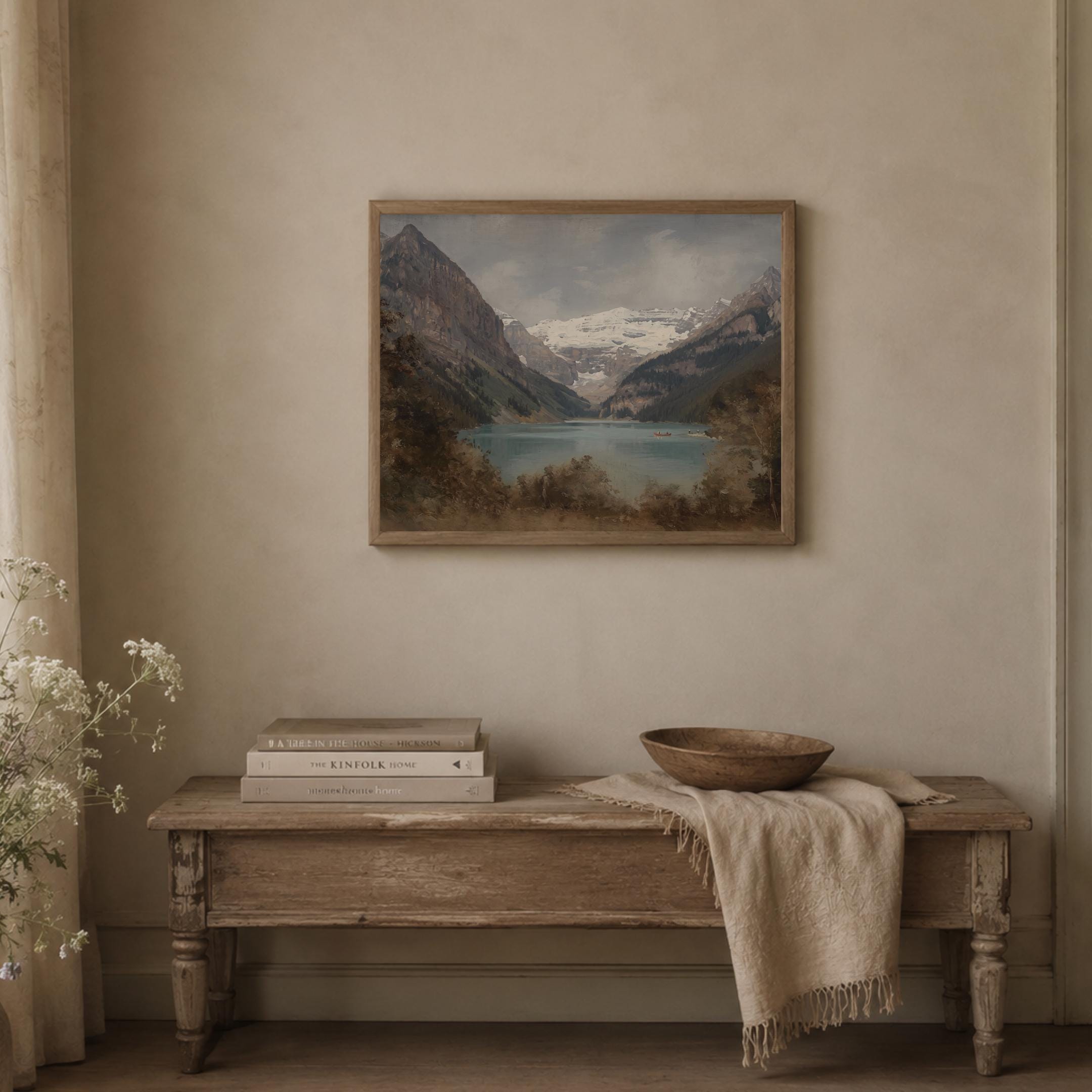 Banff Wall Art | Mountain Lake Landscape Print | Vintage Rocky Mountain Digital Download — image 5