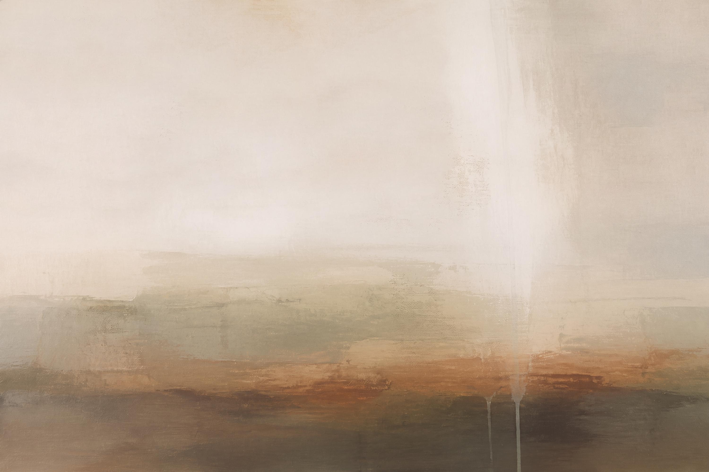 Neutral Abstract Landscape Wall Art | Neutral Modern Painting Print | Earth Tone Digital Download — image 2