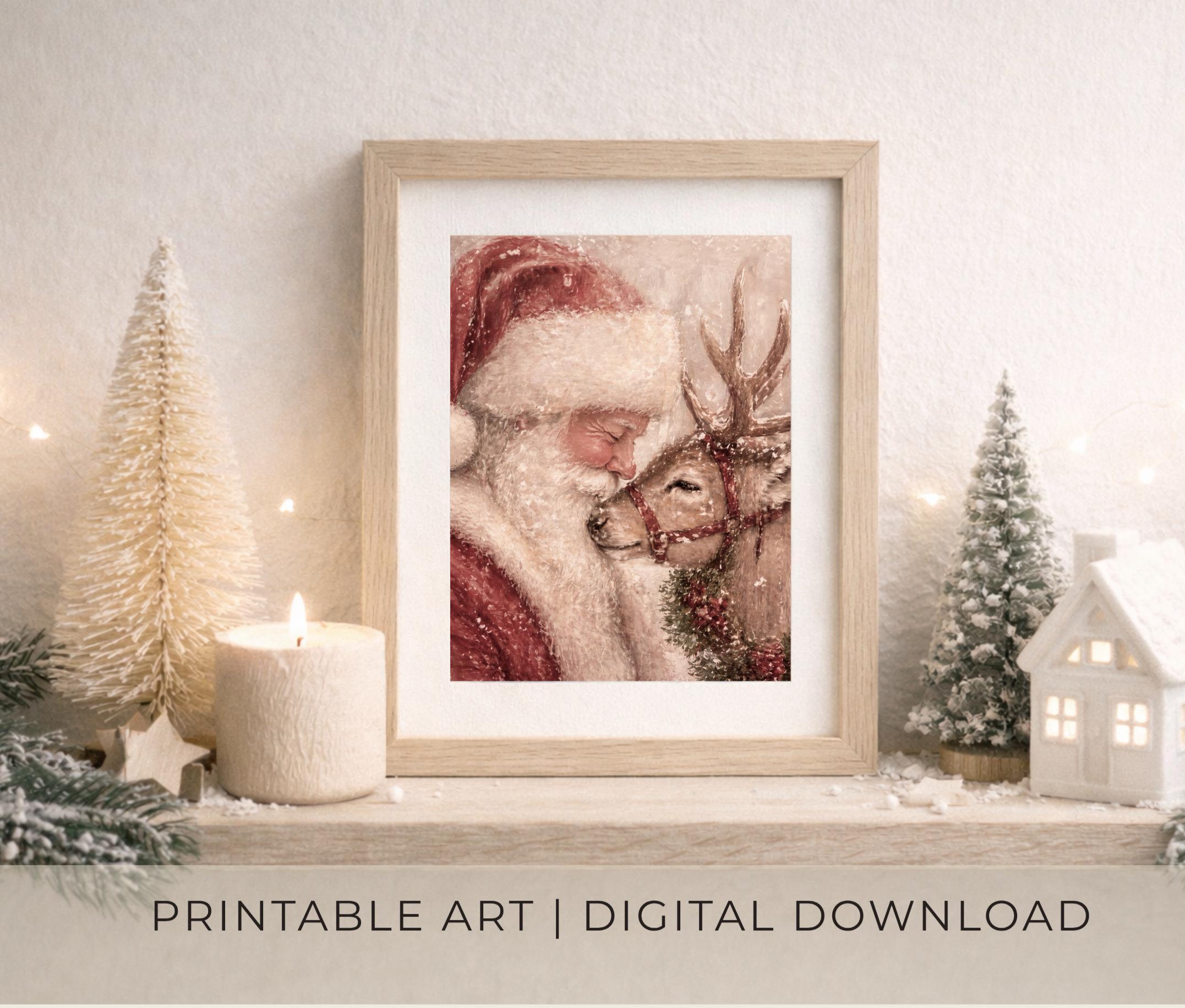 A Tender Christmas Portrait with a Reindeer — image 2