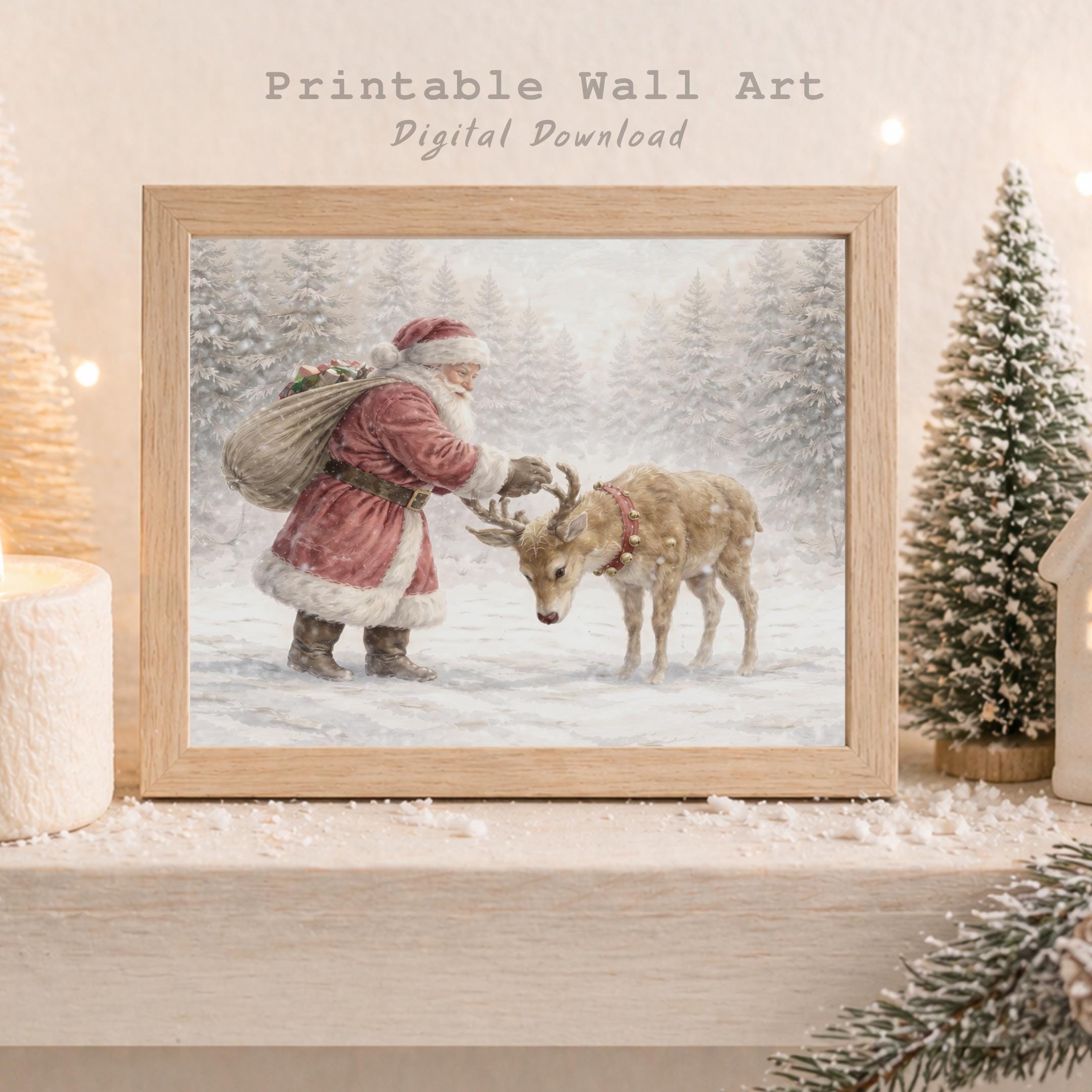 Santa’s Quiet Greeting to a Reindeer — image 2