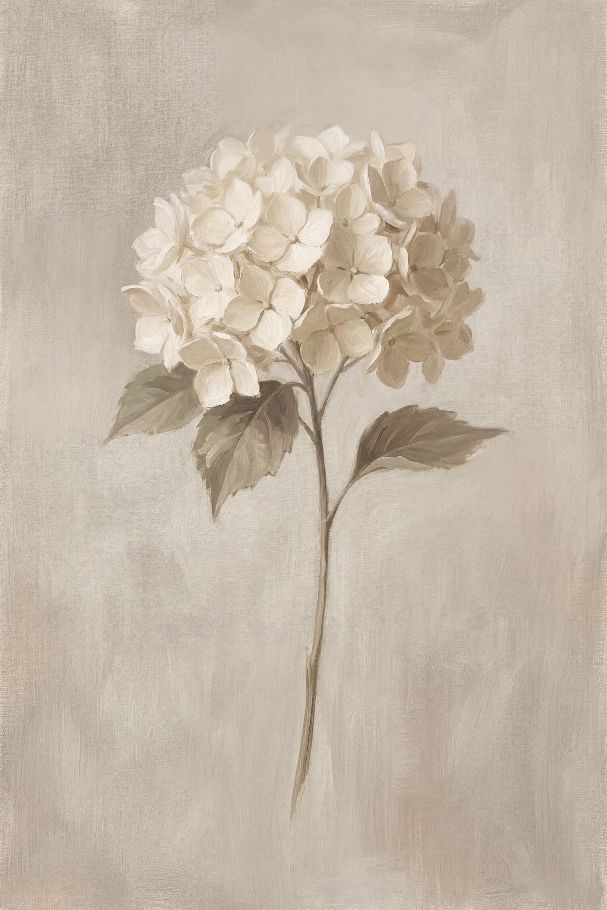 Vintage Hydrangea Botanical Wall Art Prints |  Farmhouse Floral Decor (Digital Download) — image 2