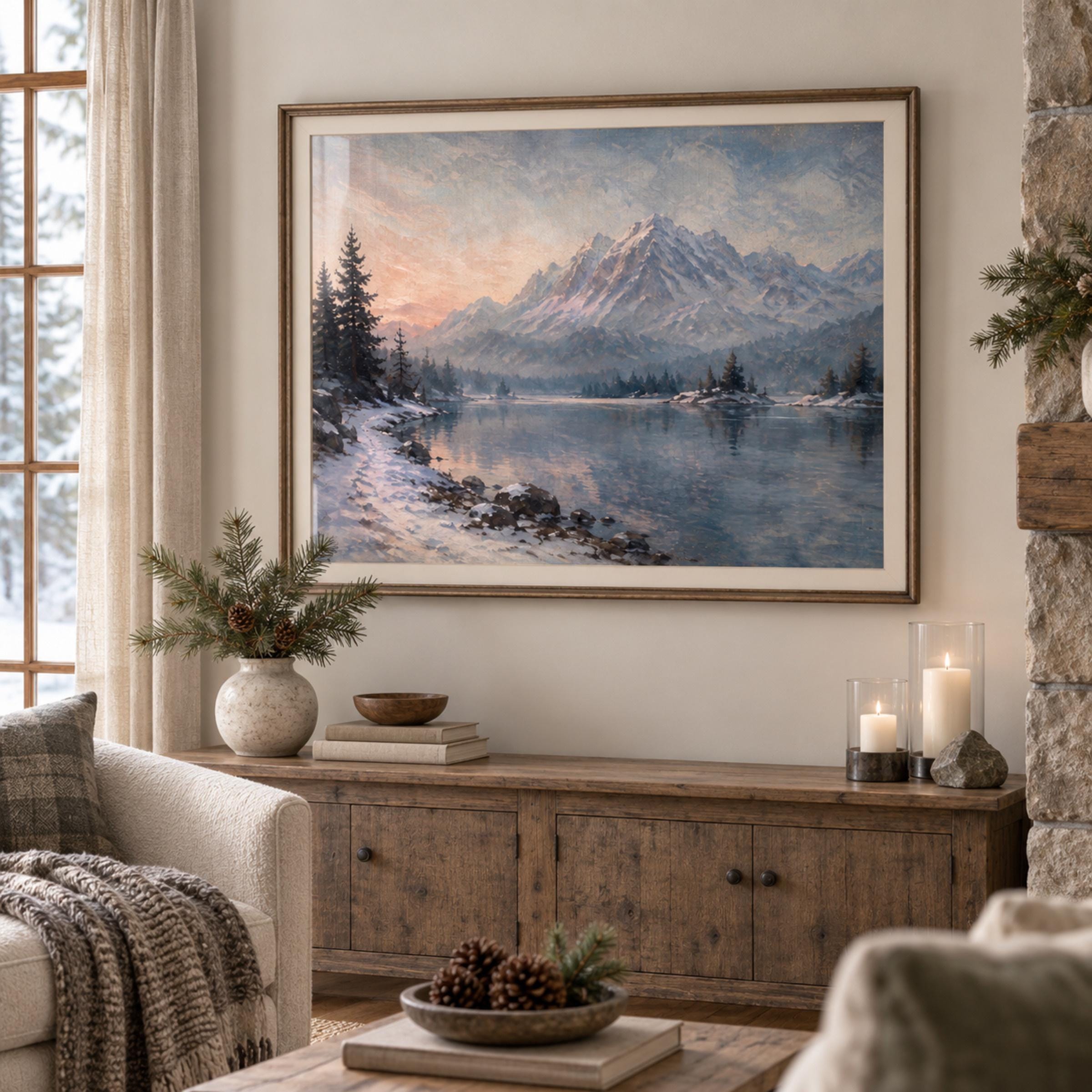 Eibsee-Inspired Winter Lake & Peaks — image 4